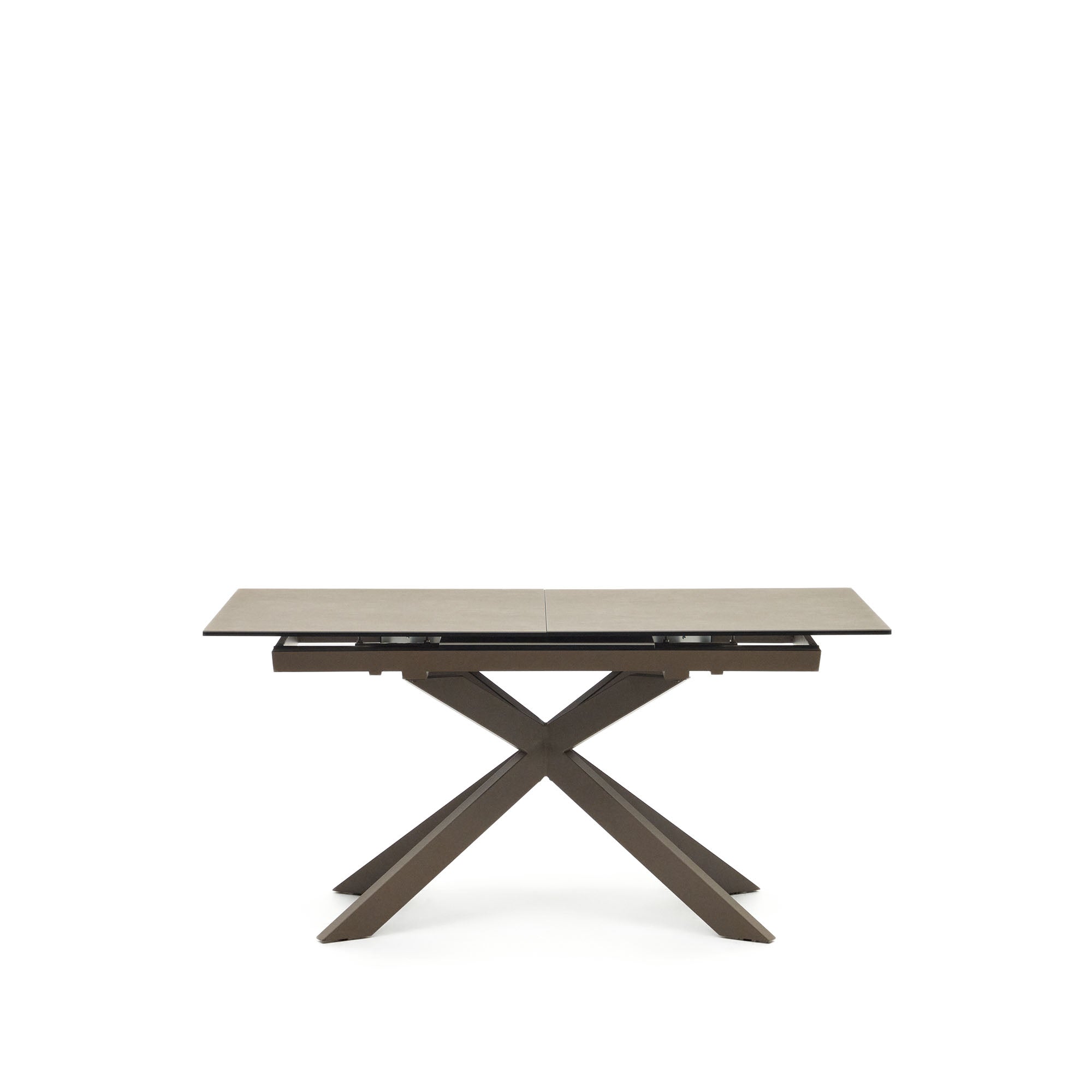 Atminda extendable table, porcelain and steel legs with a grey finish, 160 (210) x 90 cm - Product Image