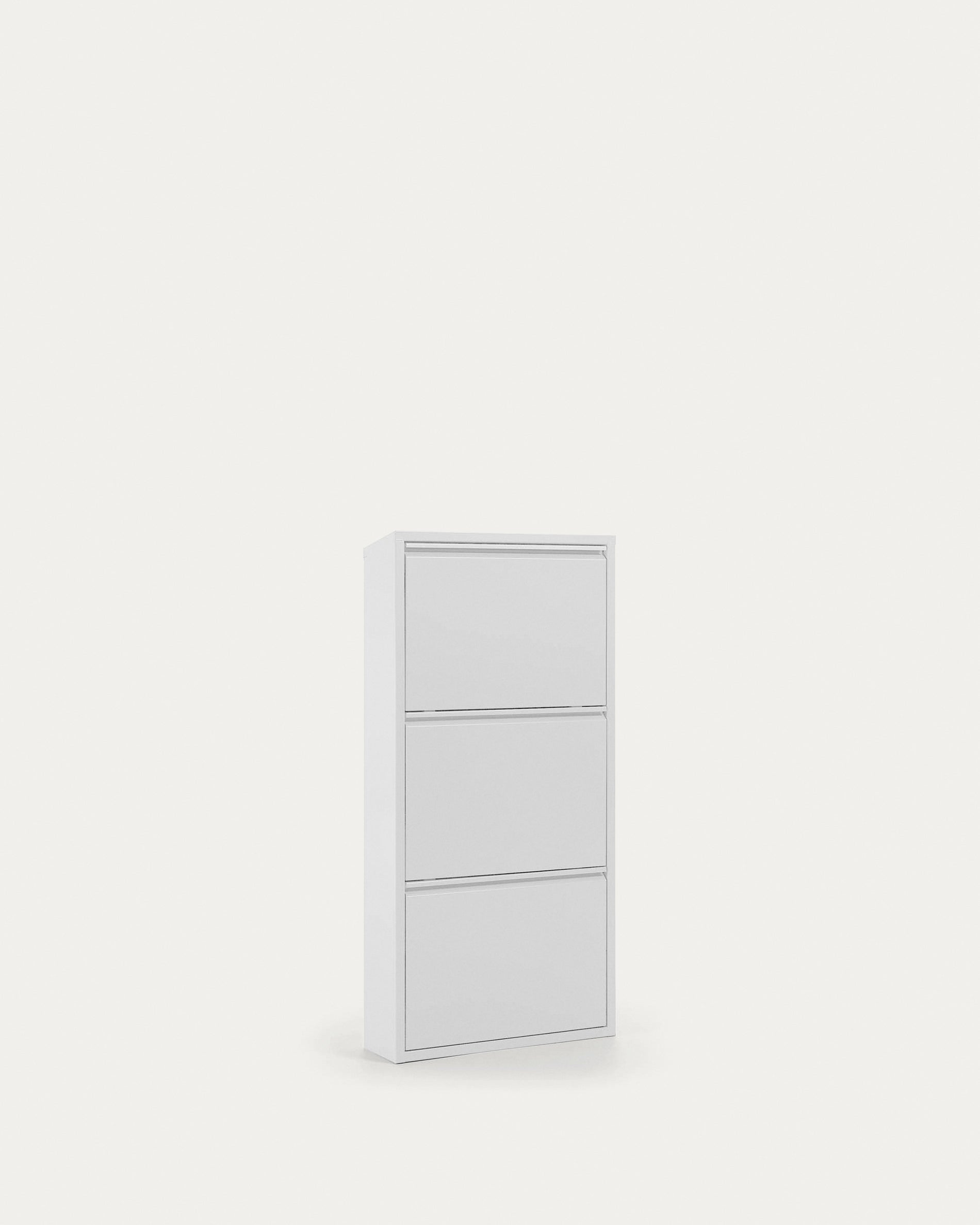 Shoe rack Ode 50 x 103 cm 3 doors white - Product View