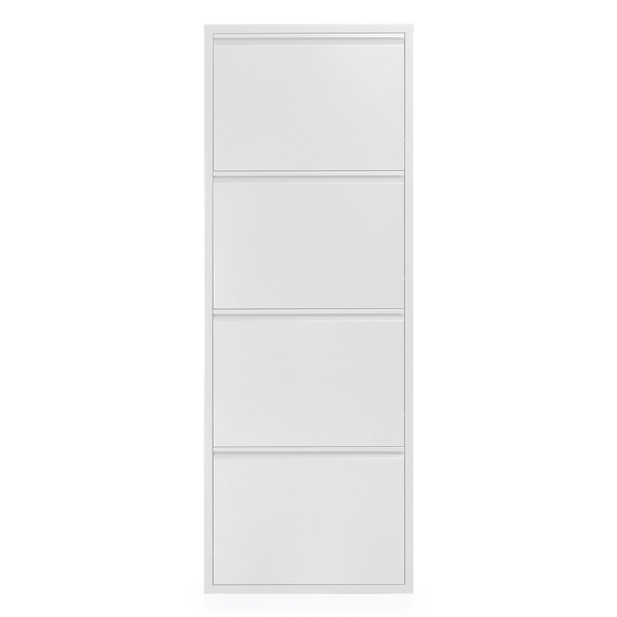 Shoe rack Ode 50 x 136 cm 4 doors white - Product Image