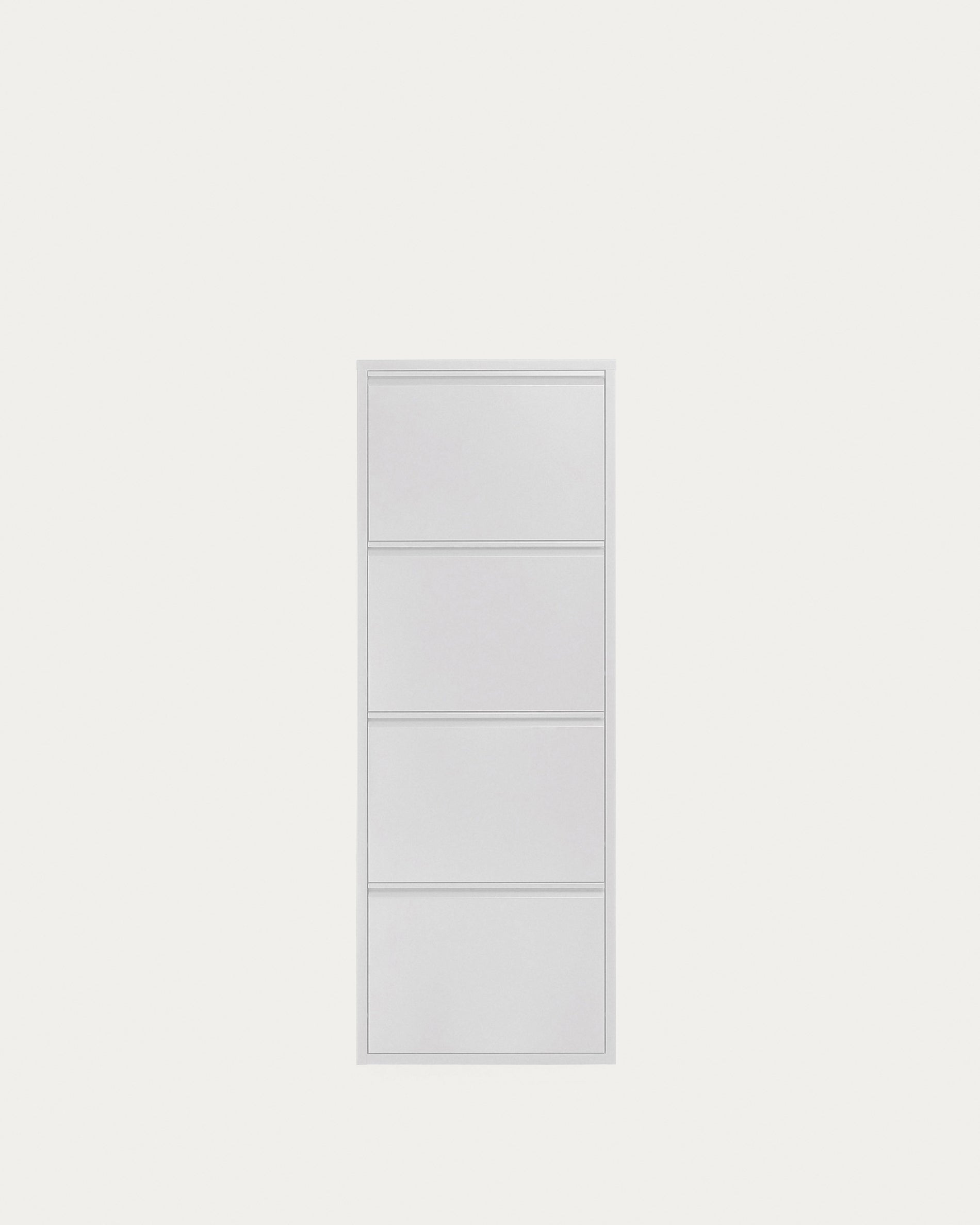 Shoe rack Ode 50 x 136 cm 4 doors white - Product View