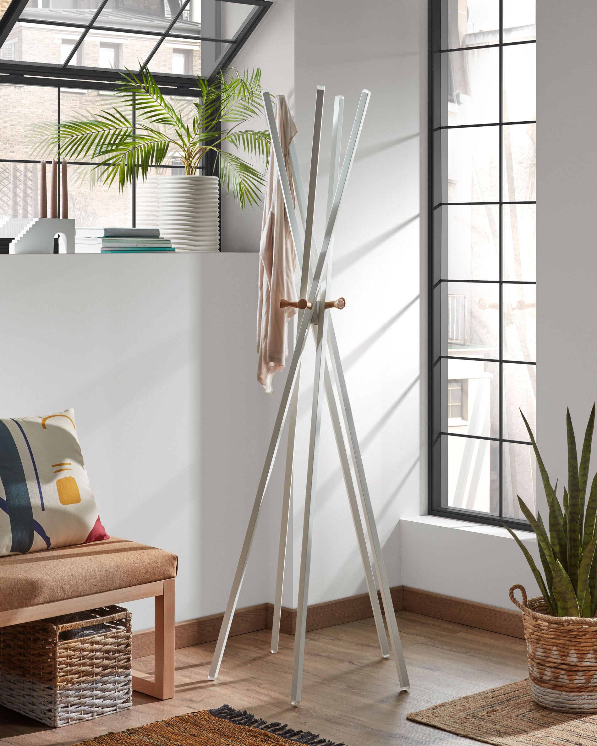 Chelsey white coat rack 170 cm - Lifestyle