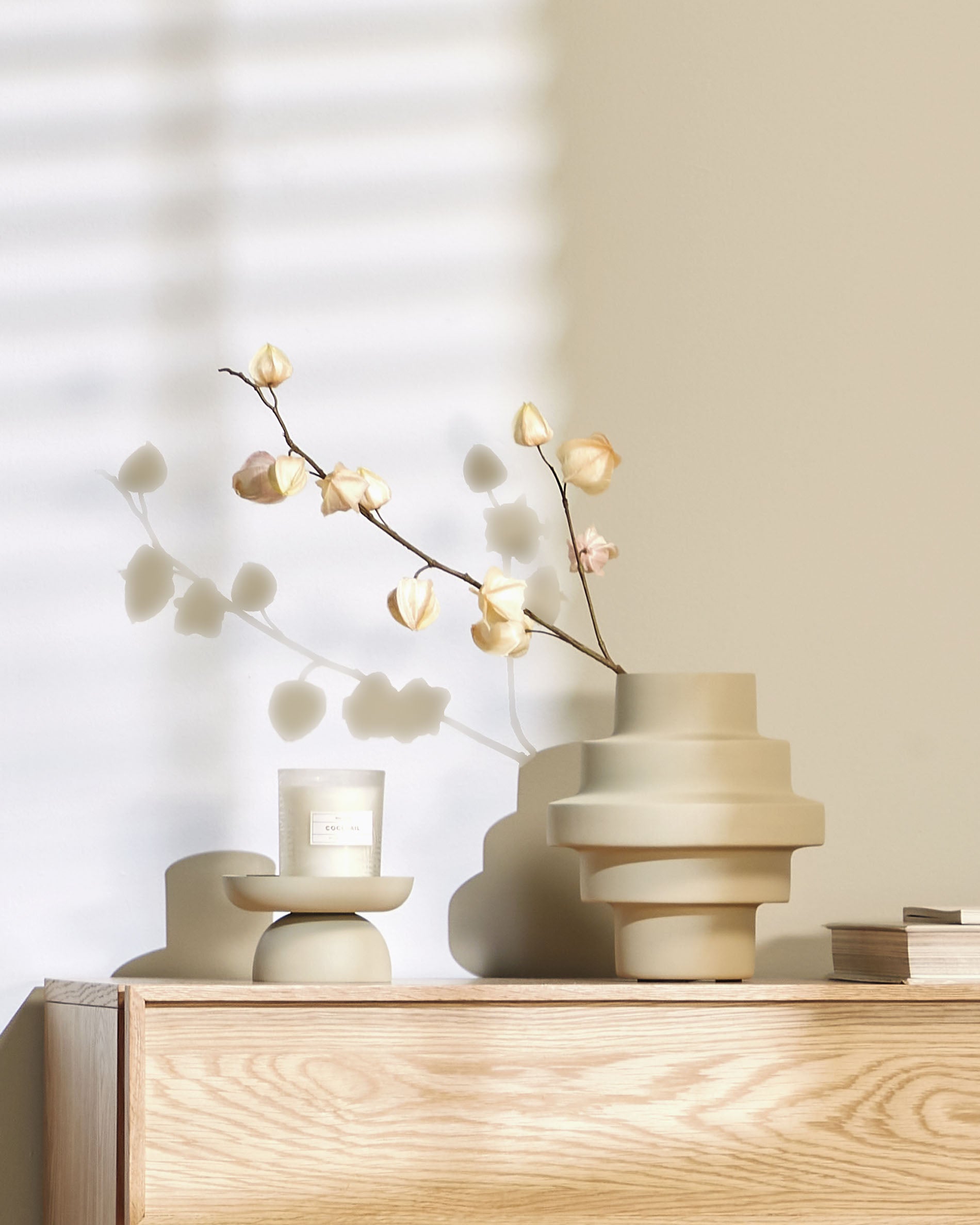 Kaili beige tray - Lifestyle