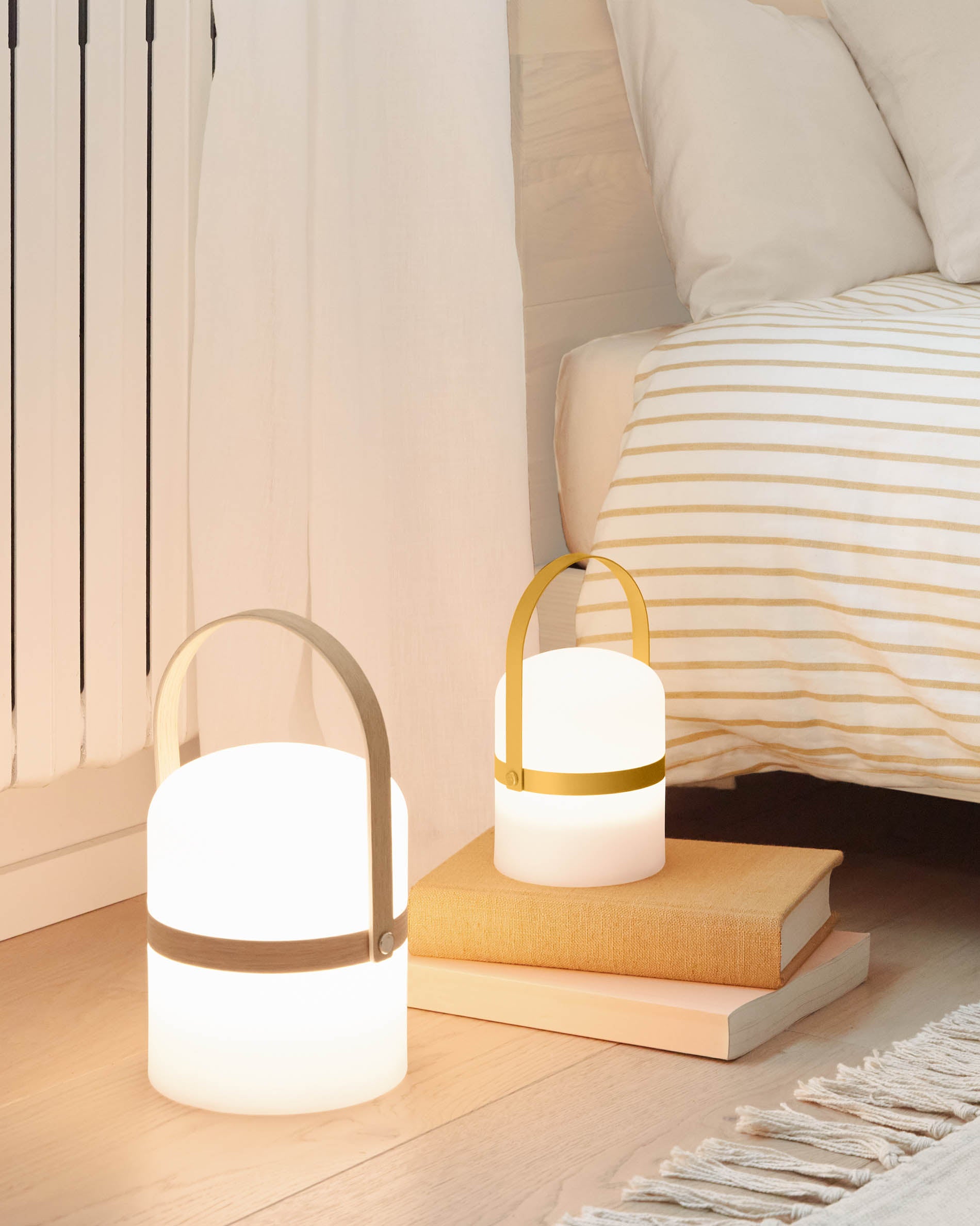 Ridley mustard yellow mini table lamp - Lifestyle