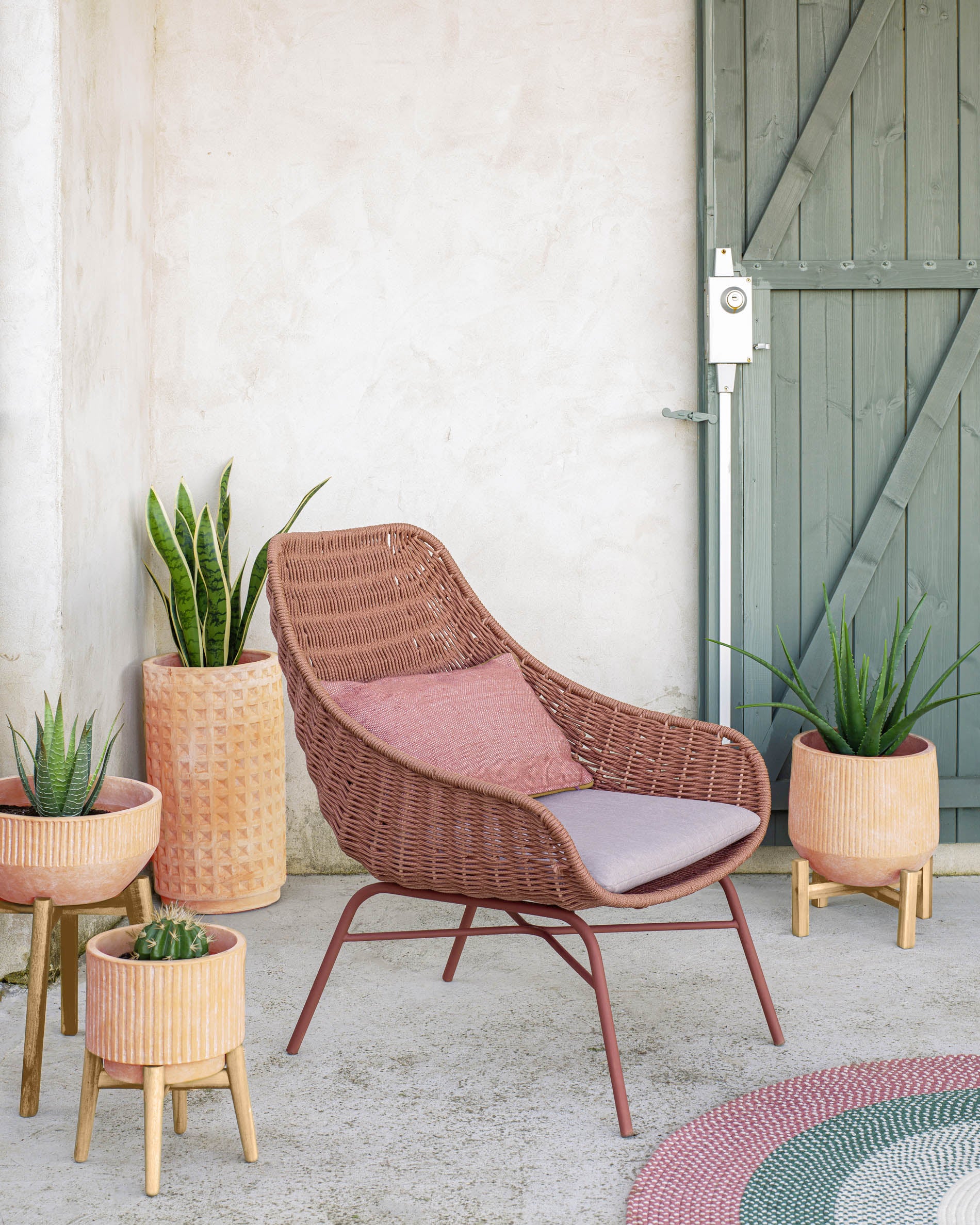 Celi set of 2 terracota plant pots, Ø 34 cm / Ø 25 cm - Lifestyle