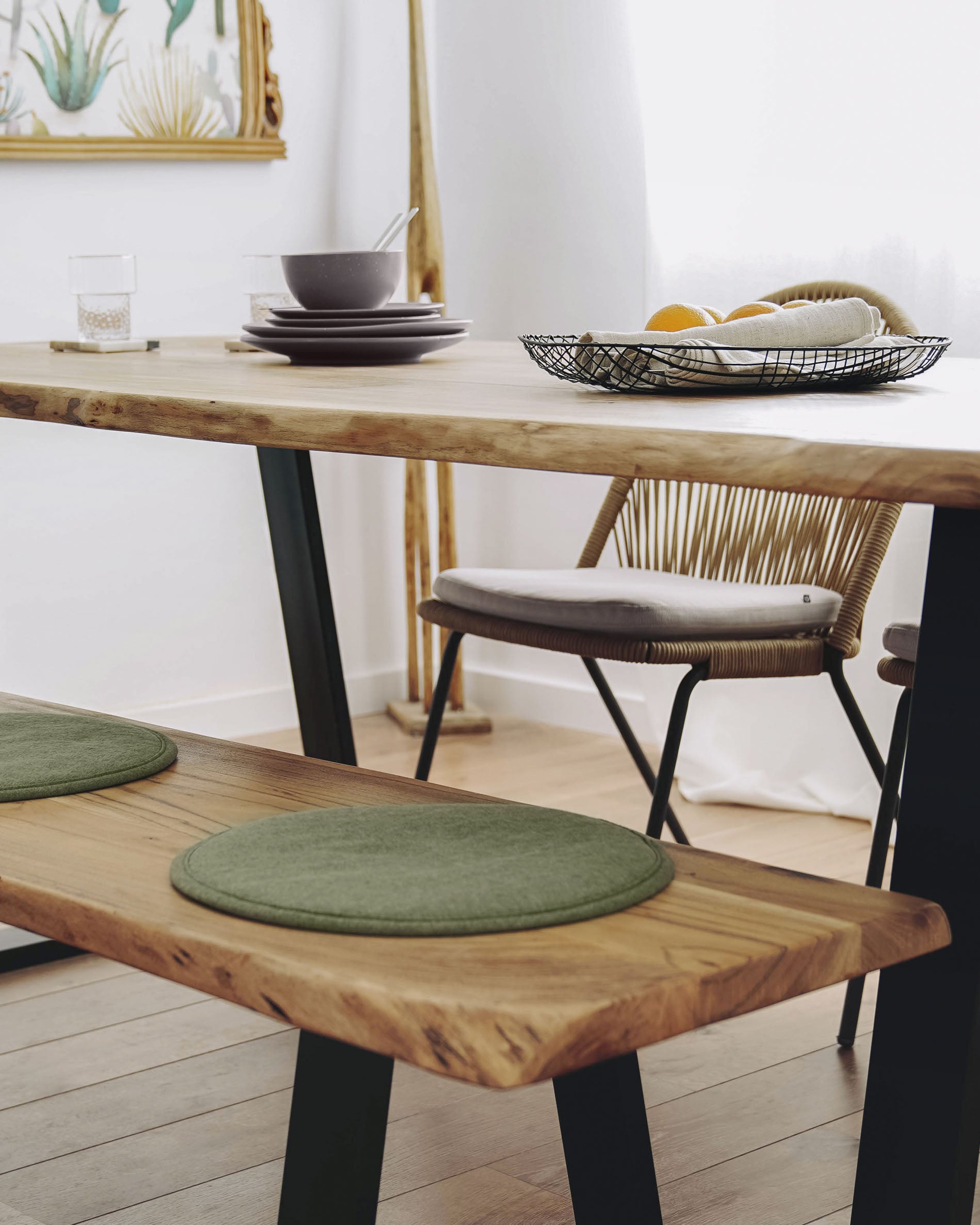 Silke cushion green - Lifestyle