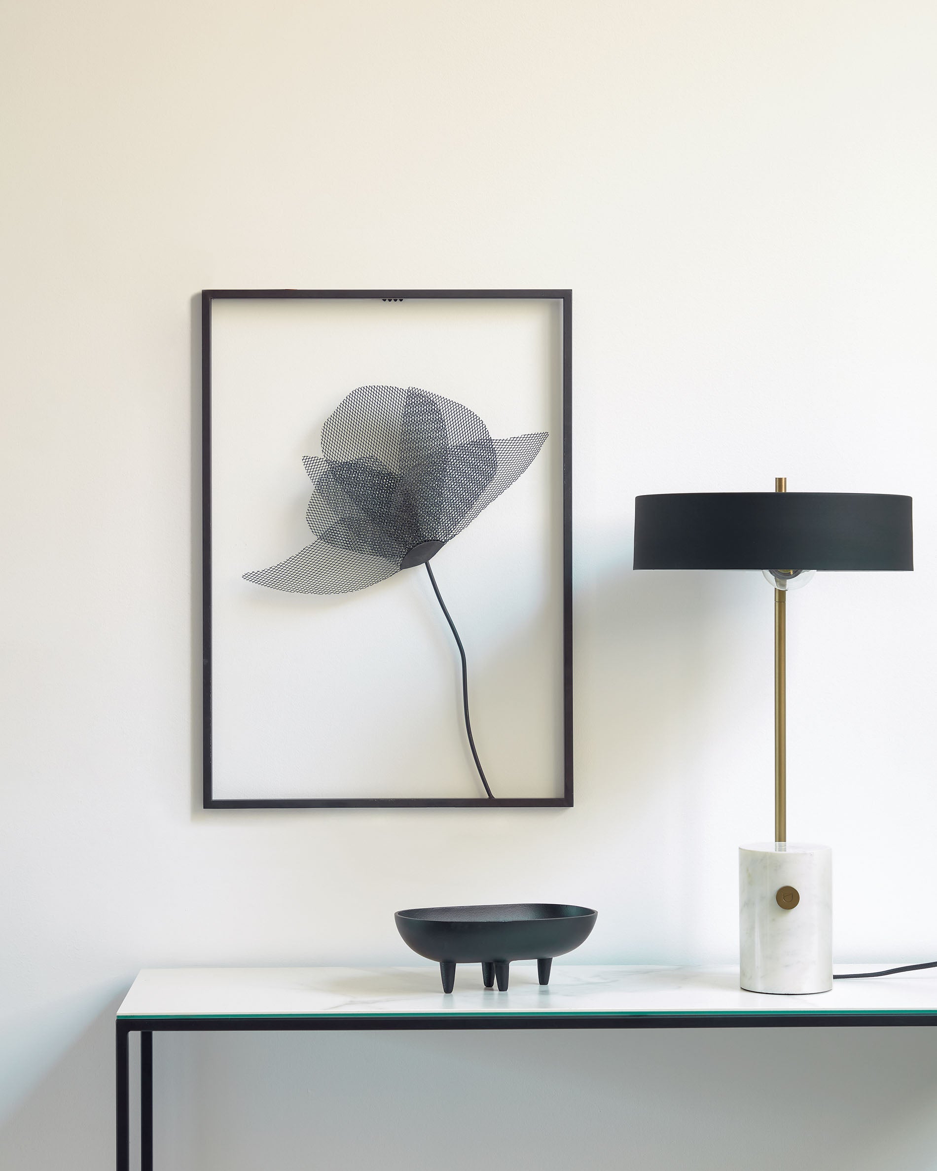 Phant table lamp in metal and marble - Lifestyle