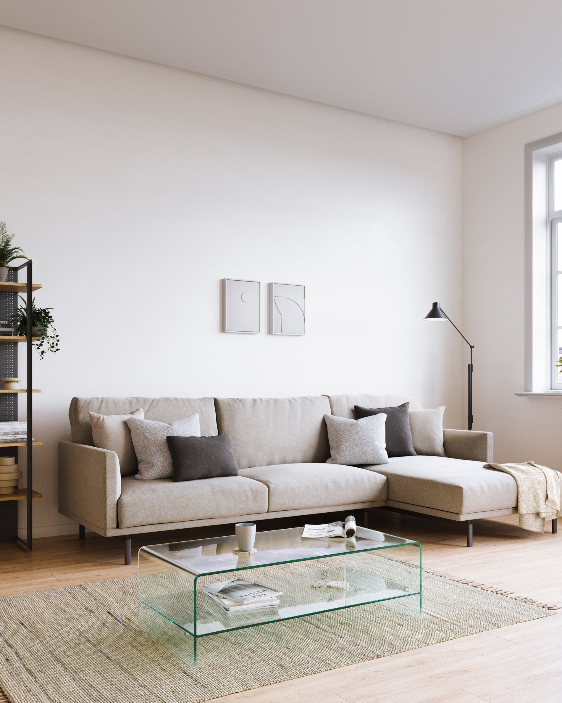 Burano glass coffee table 110 x 55 cm - Lifestyle