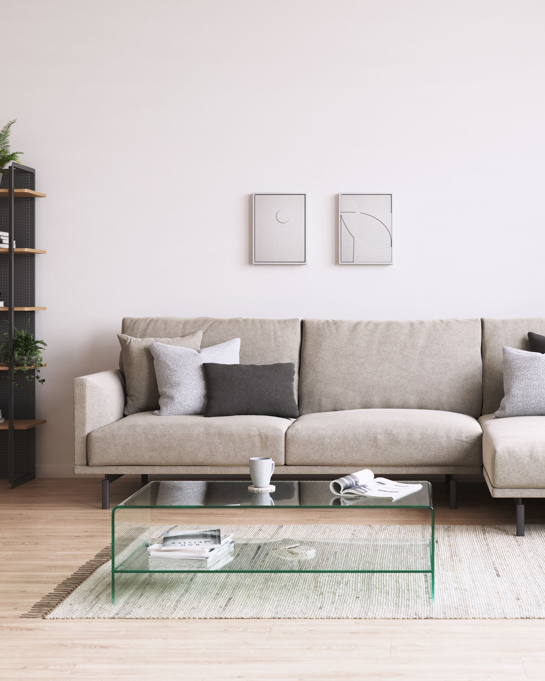 Burano glass coffee table 110 x 55 cm - Lifestyle