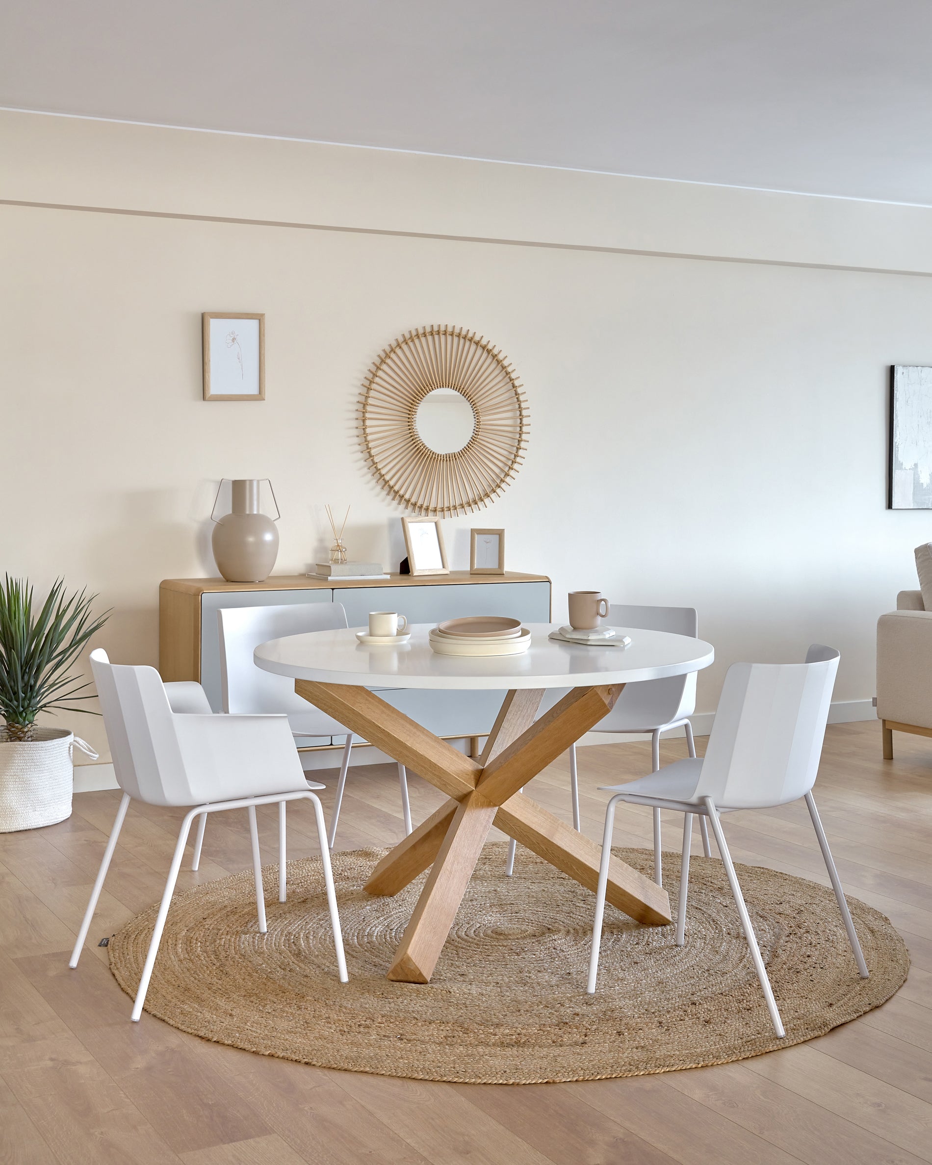 Doc rug Ø 200 cm natural - Lifestyle
