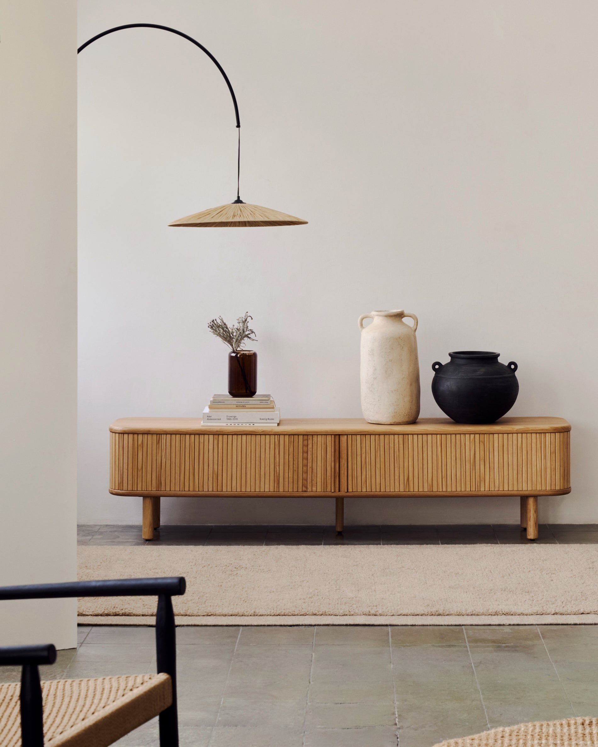 Rosella wall lamp in natural raffia - Lifestyle