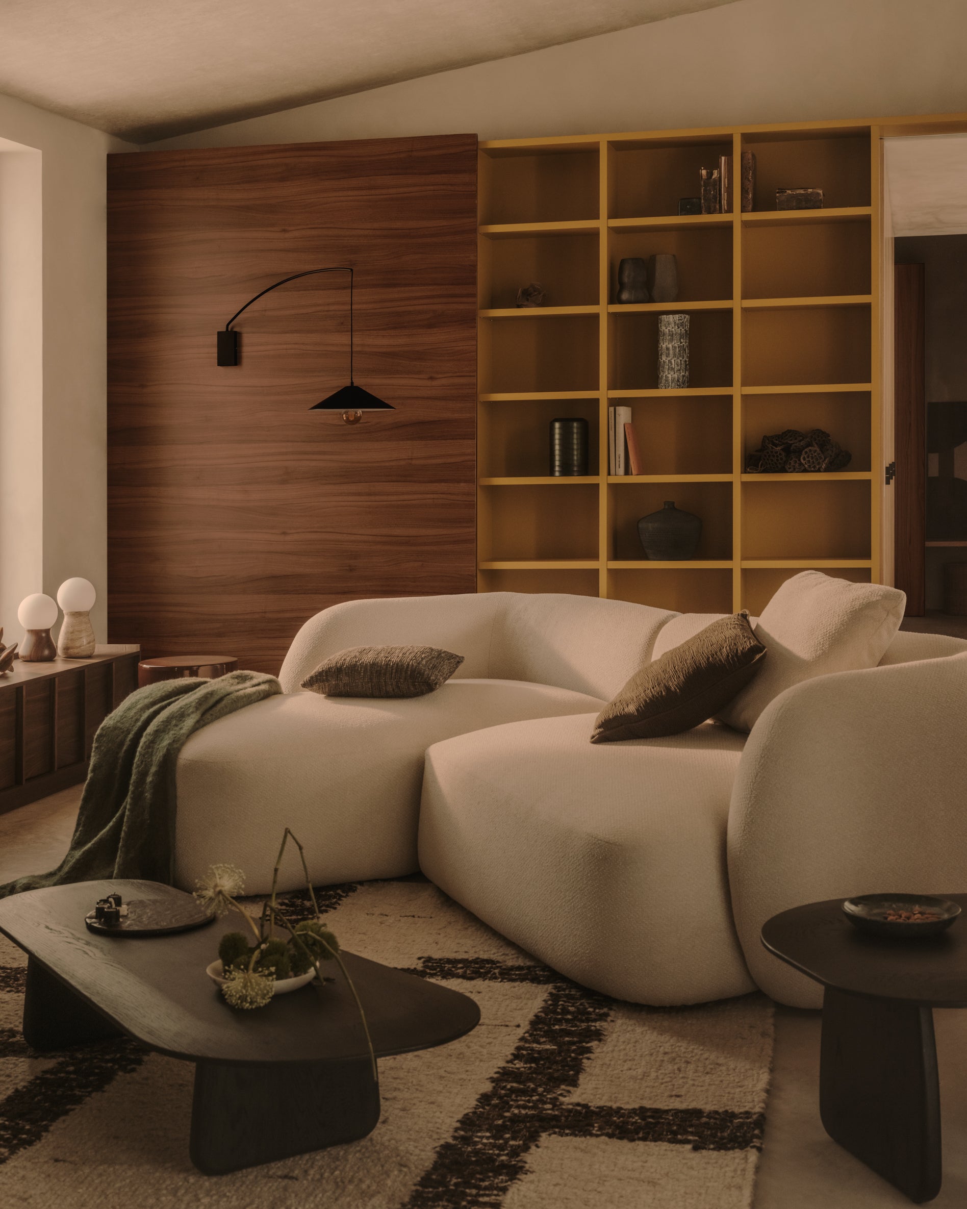Kally wall lamp in a black painted finish - Lifestyle