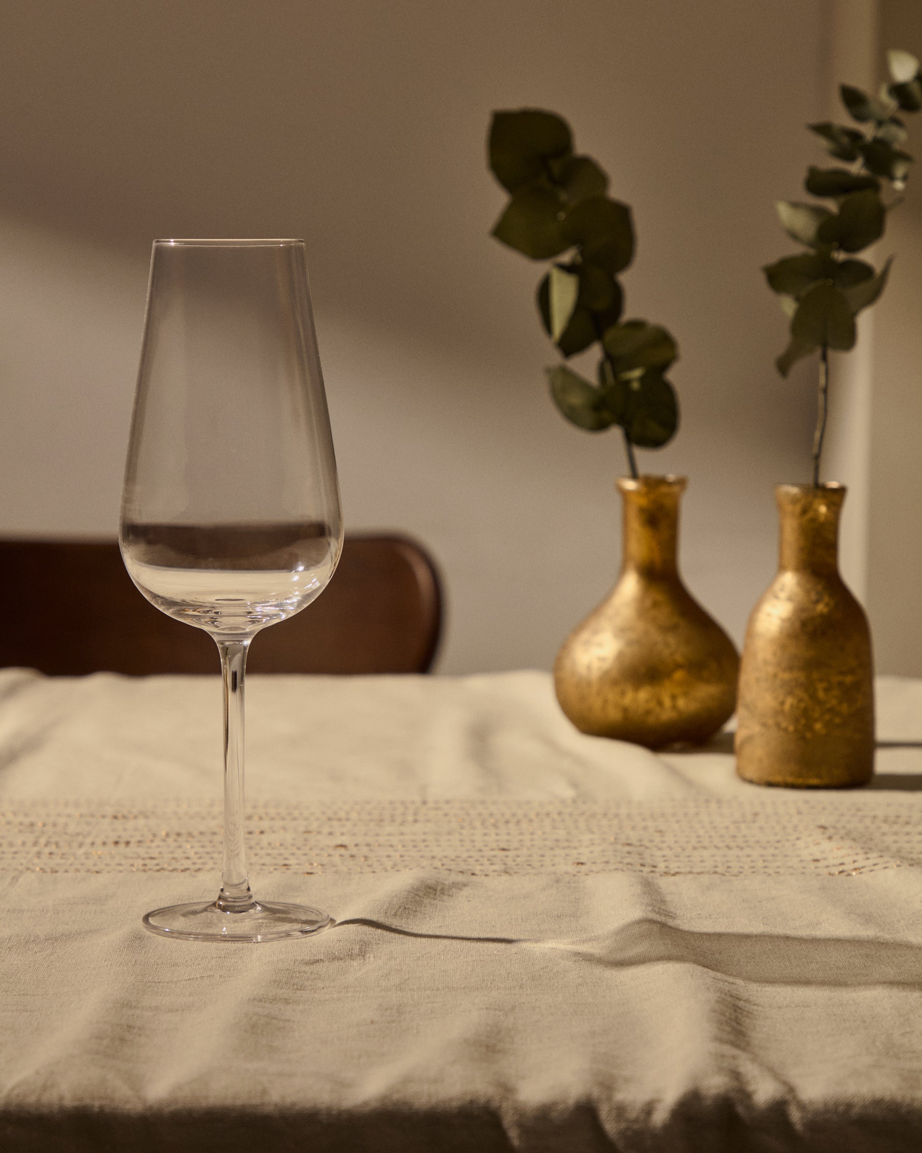 Altira champagne flute in transparent glass, 26 cl - Lifestyle
