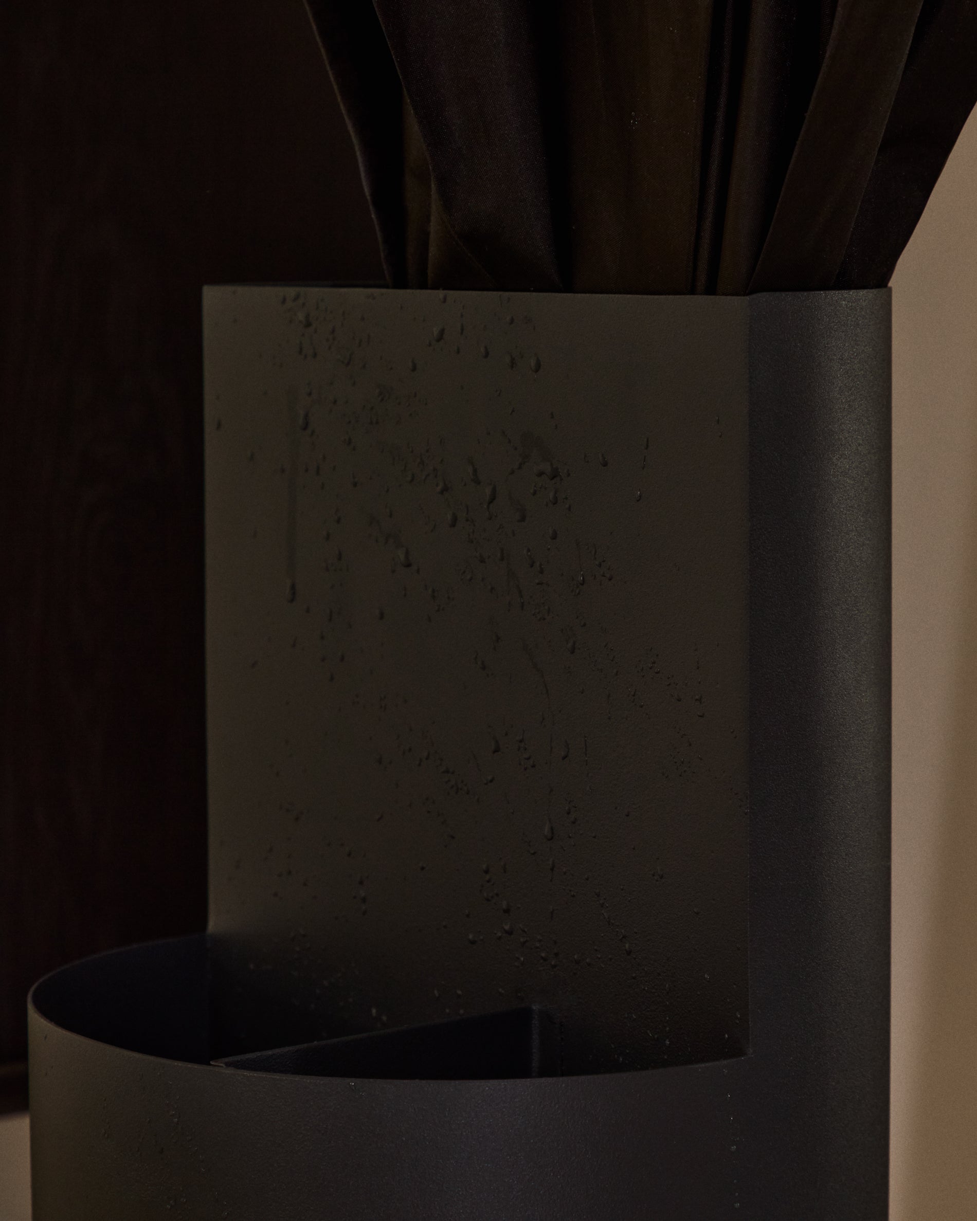 Atin grey metal small umbrella stand - Lifestyle