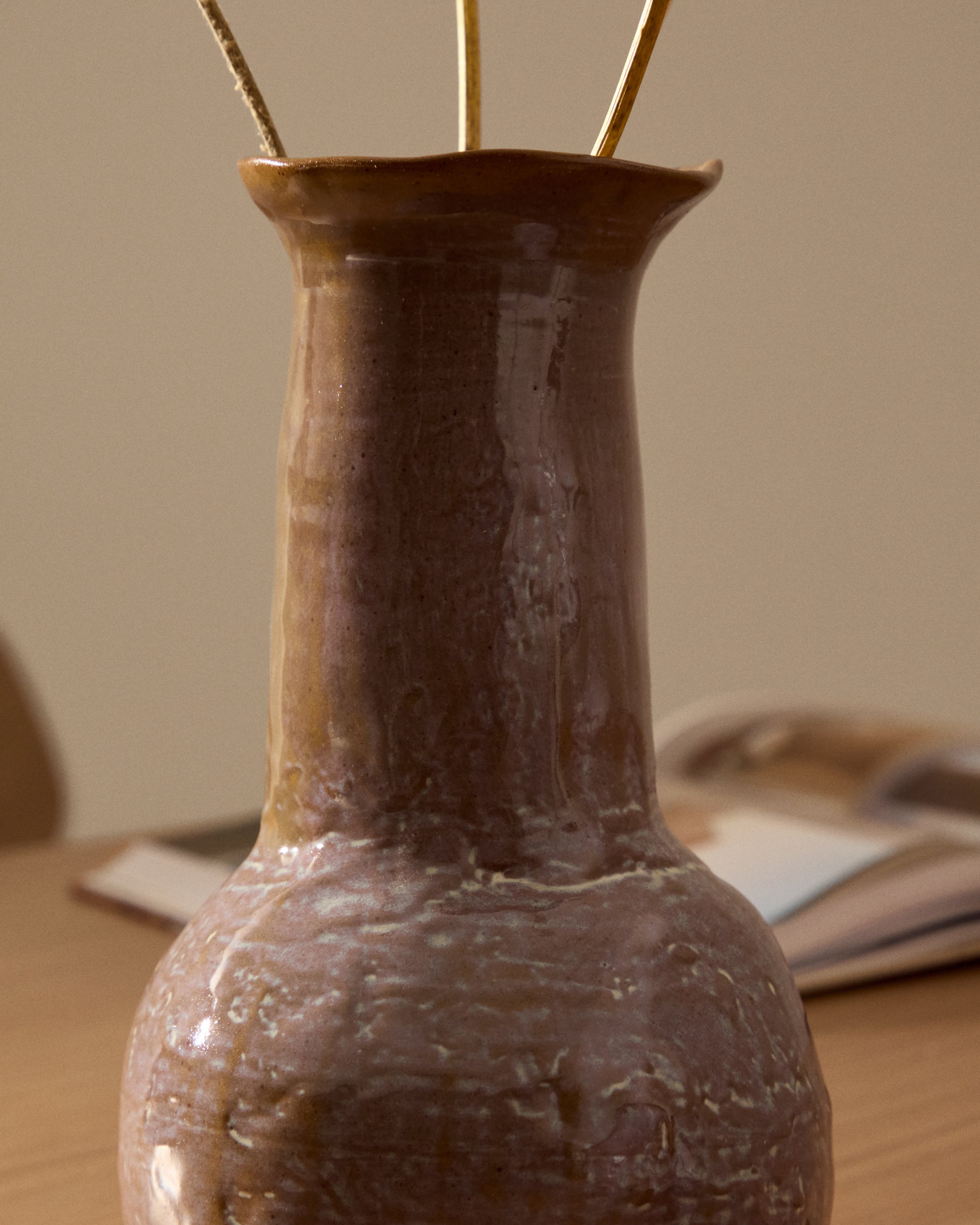 Olaris multicoloured ceramic vase 15,3 cm - Lifestyle