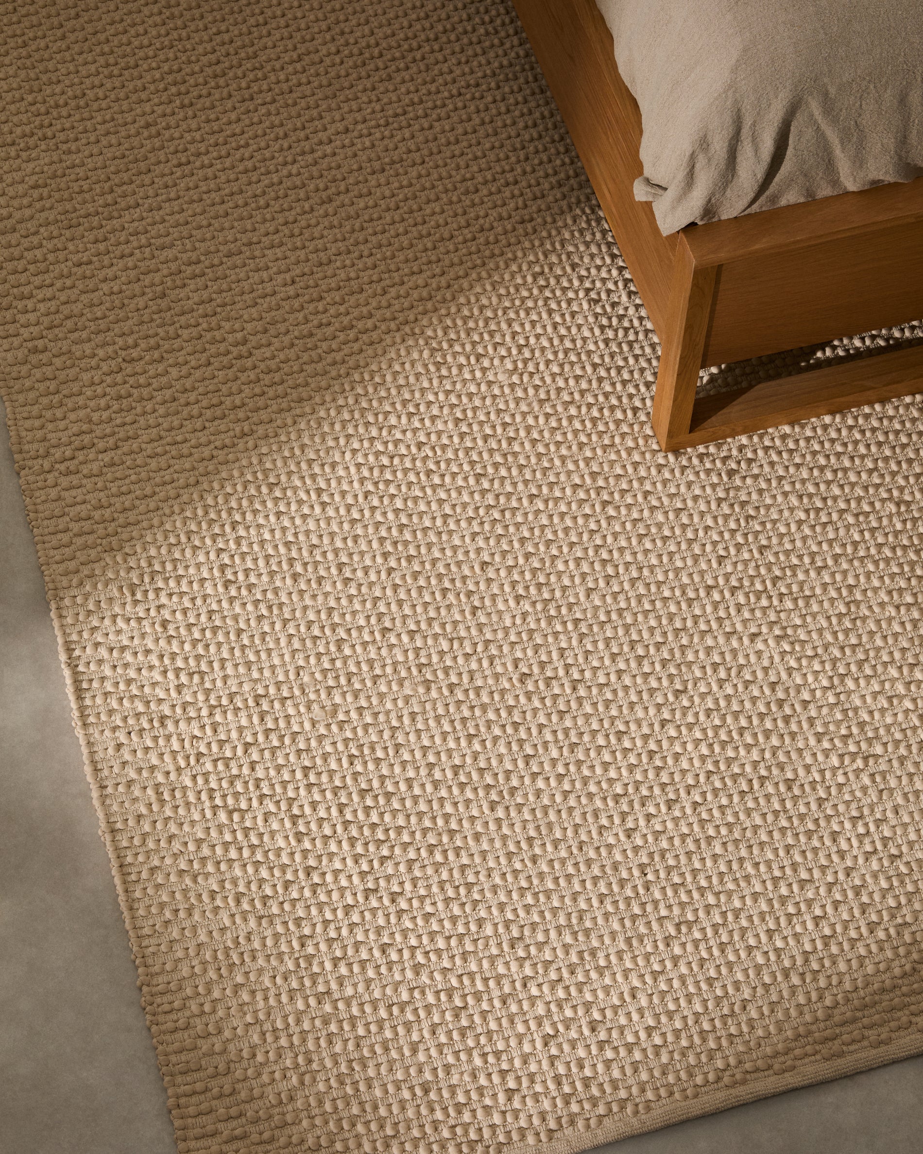 Mascarell white cotton and polyester rug 160 x 230 cm - Lifestyle