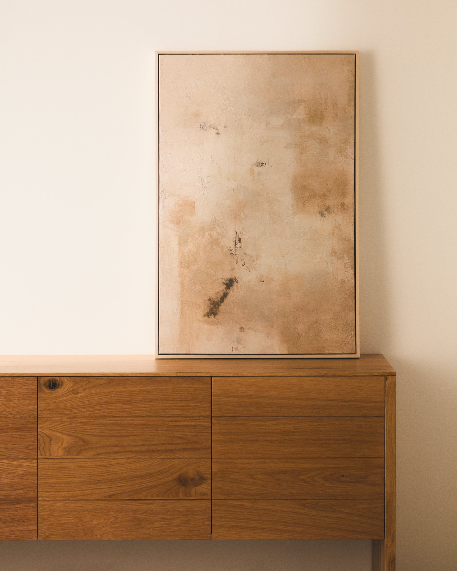 Silpa beige abstract picture 60 x 90cm - Lifestyle