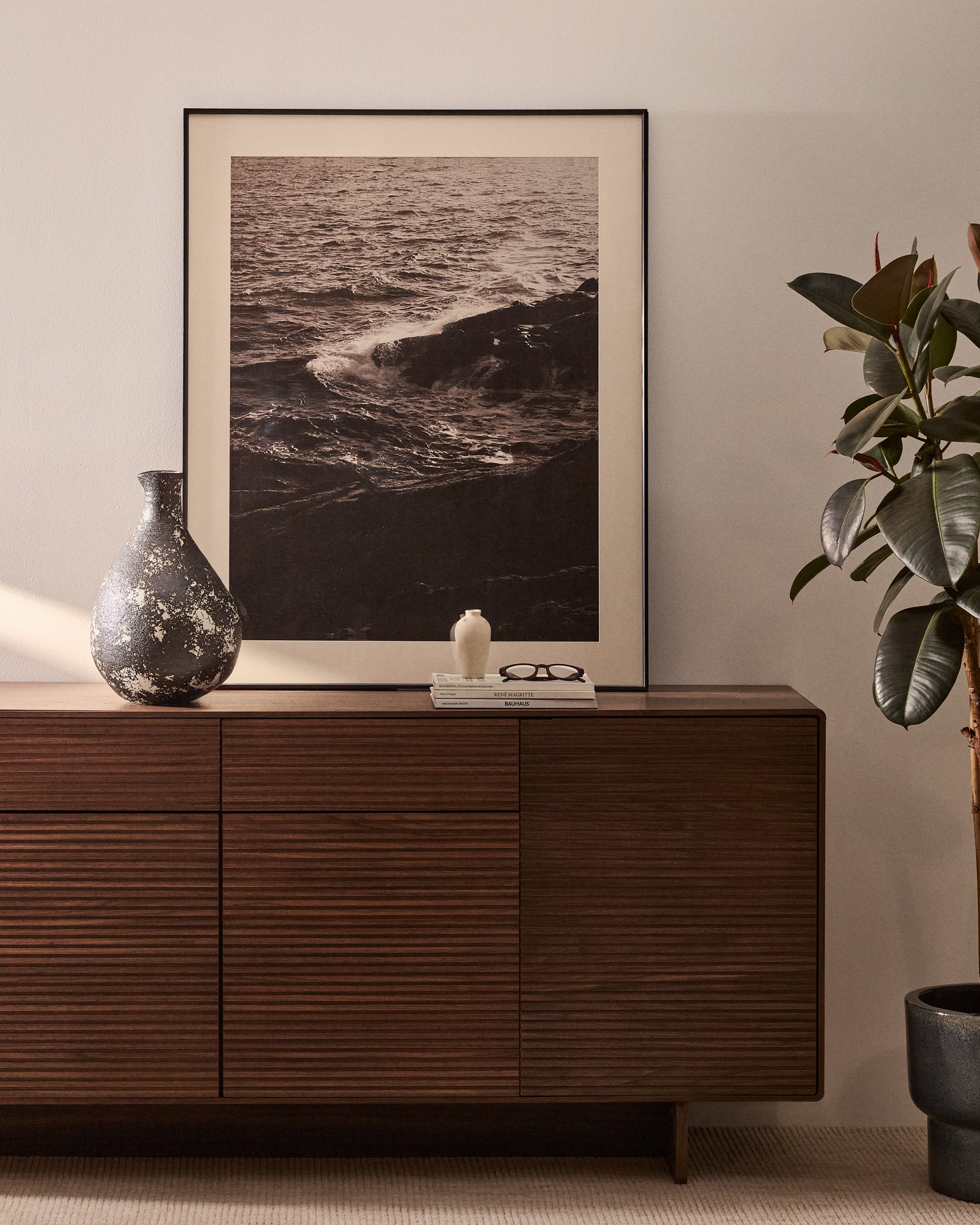 Zavira picture with photograph of waves 64 x 84cm - Lifestyle