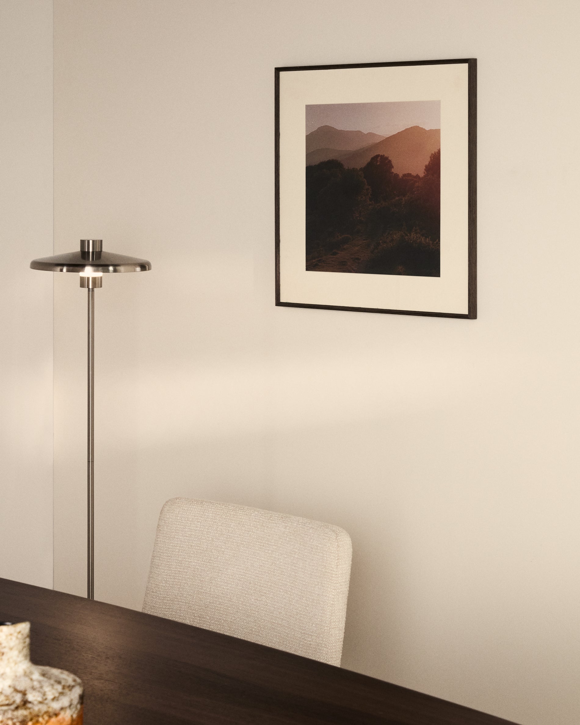 Zavira picture with photograph of La Garrotxa landscape 58 x 58cm - Lifestyle