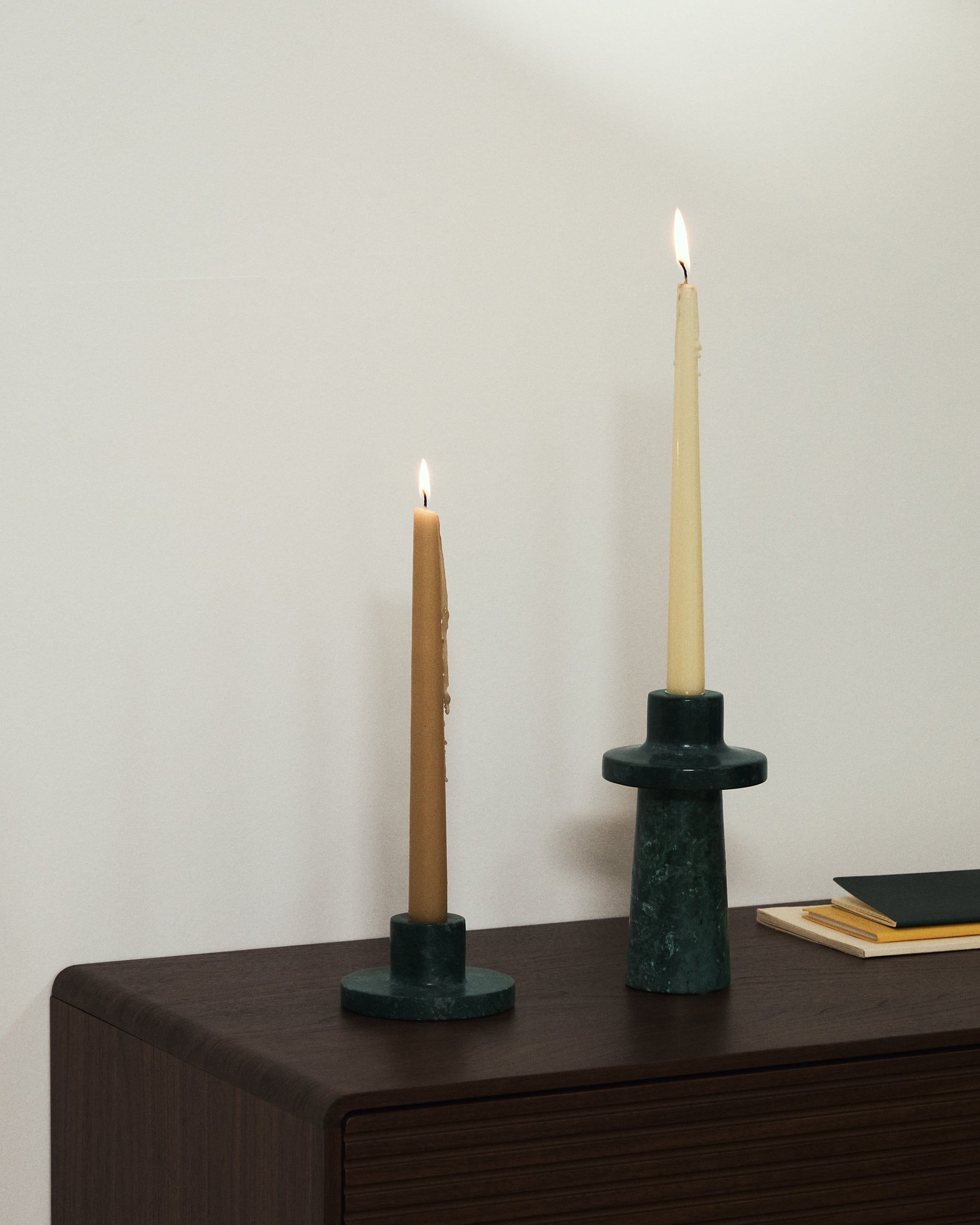 Zalvori green marble candle holder 5cm - Lifestyle