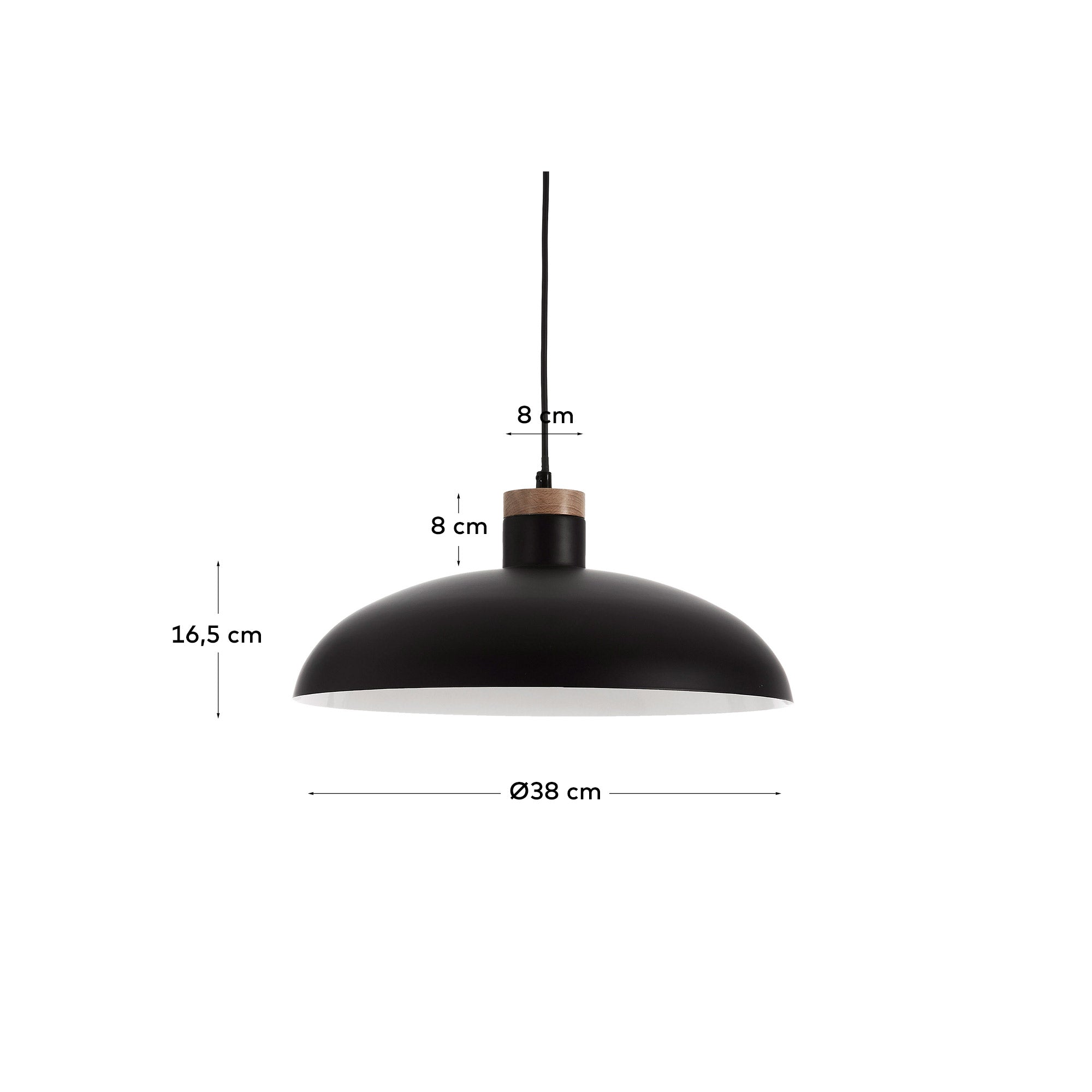 Gotram pendant lamp black - Measurements