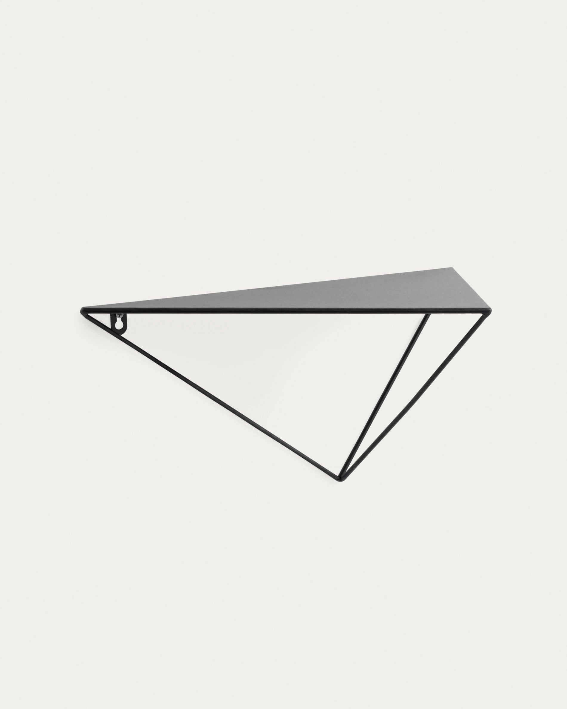Teg prism shelf in steel with black finish 40 x 20 cm - Product View
