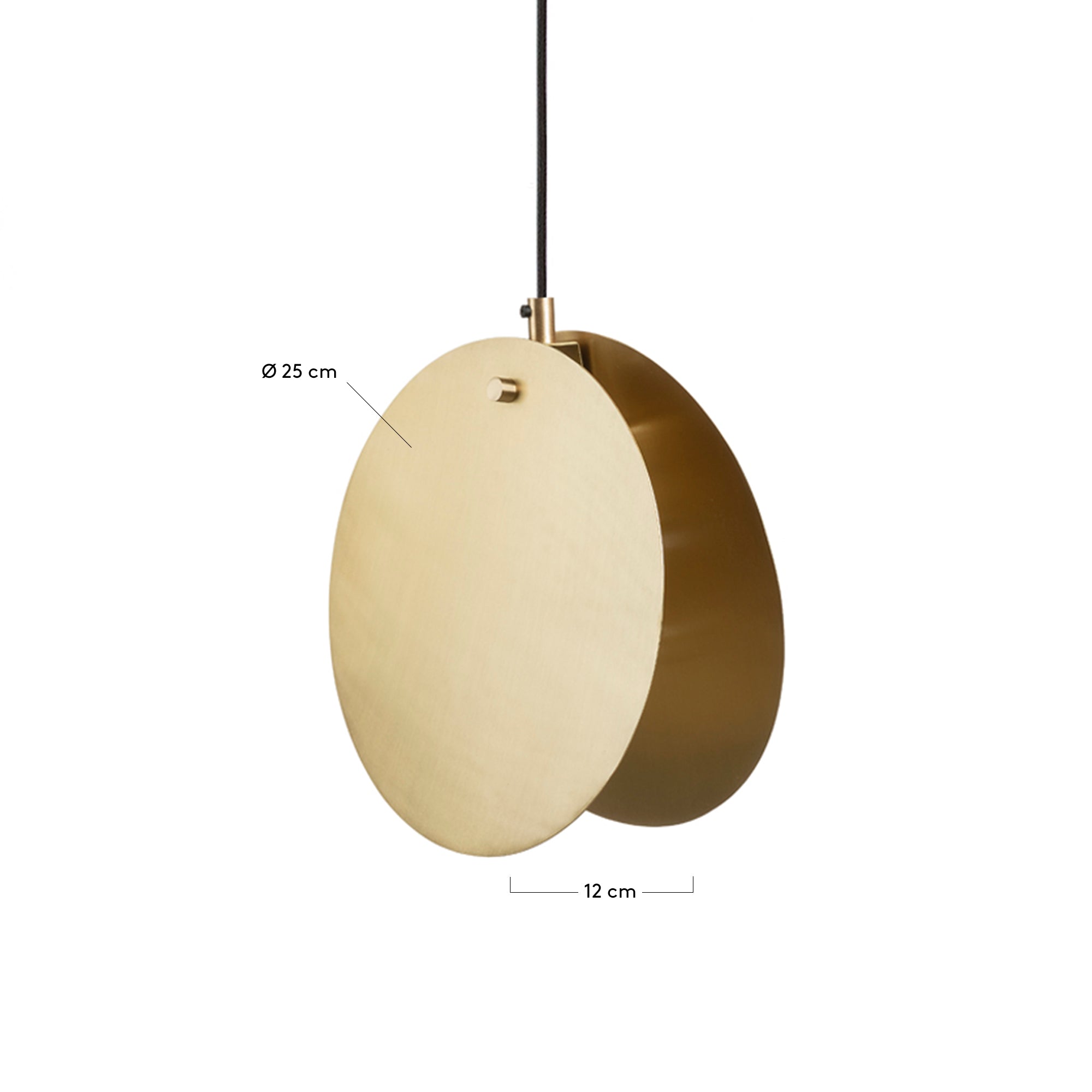 Monica pendant lamp brass - Measurements