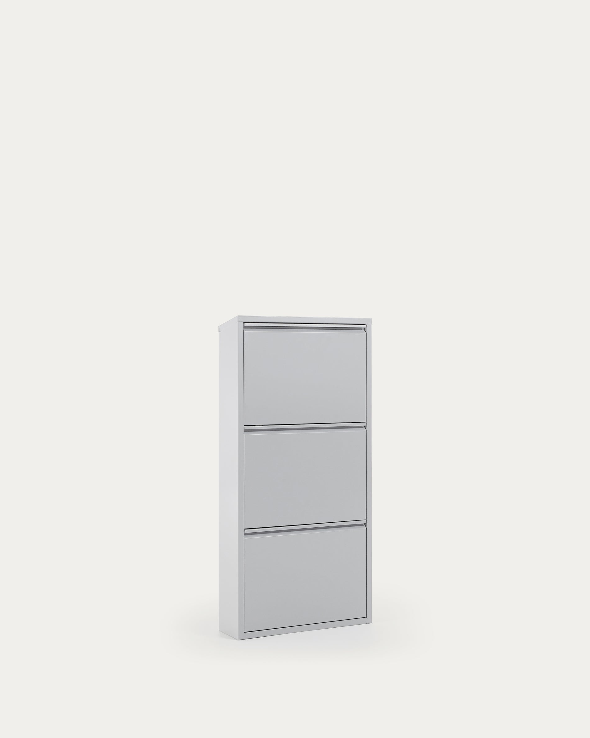 Shoe rack Ode 50 x 103 cm 3 doors grey - Product View
