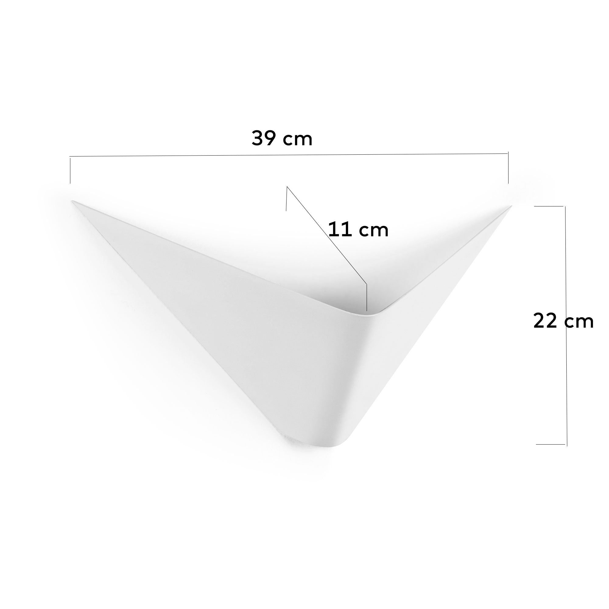 Ginebra wall lamp in white - Measurements