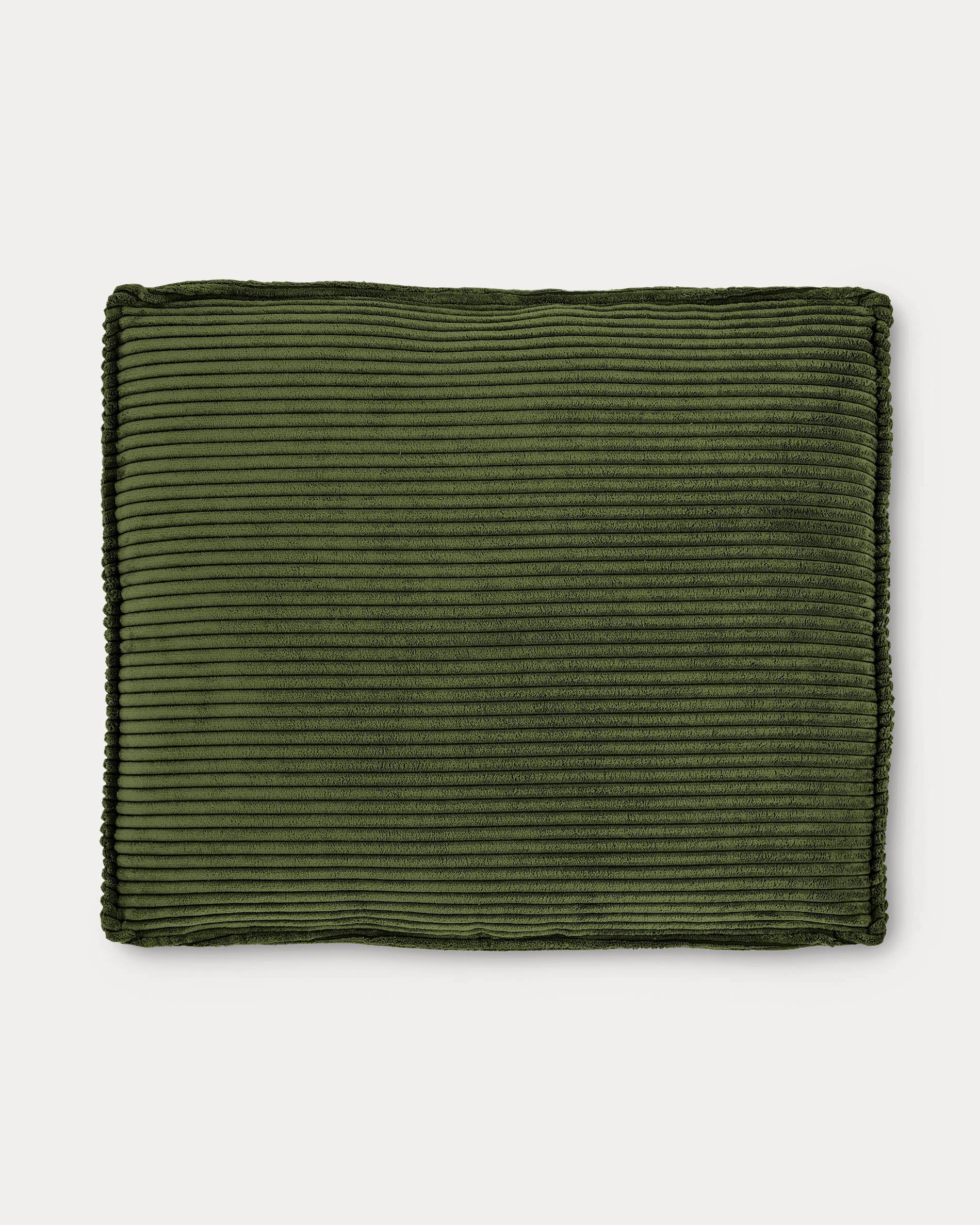 Blok cushion in green thick corduroy 50 x 60cm - Product View