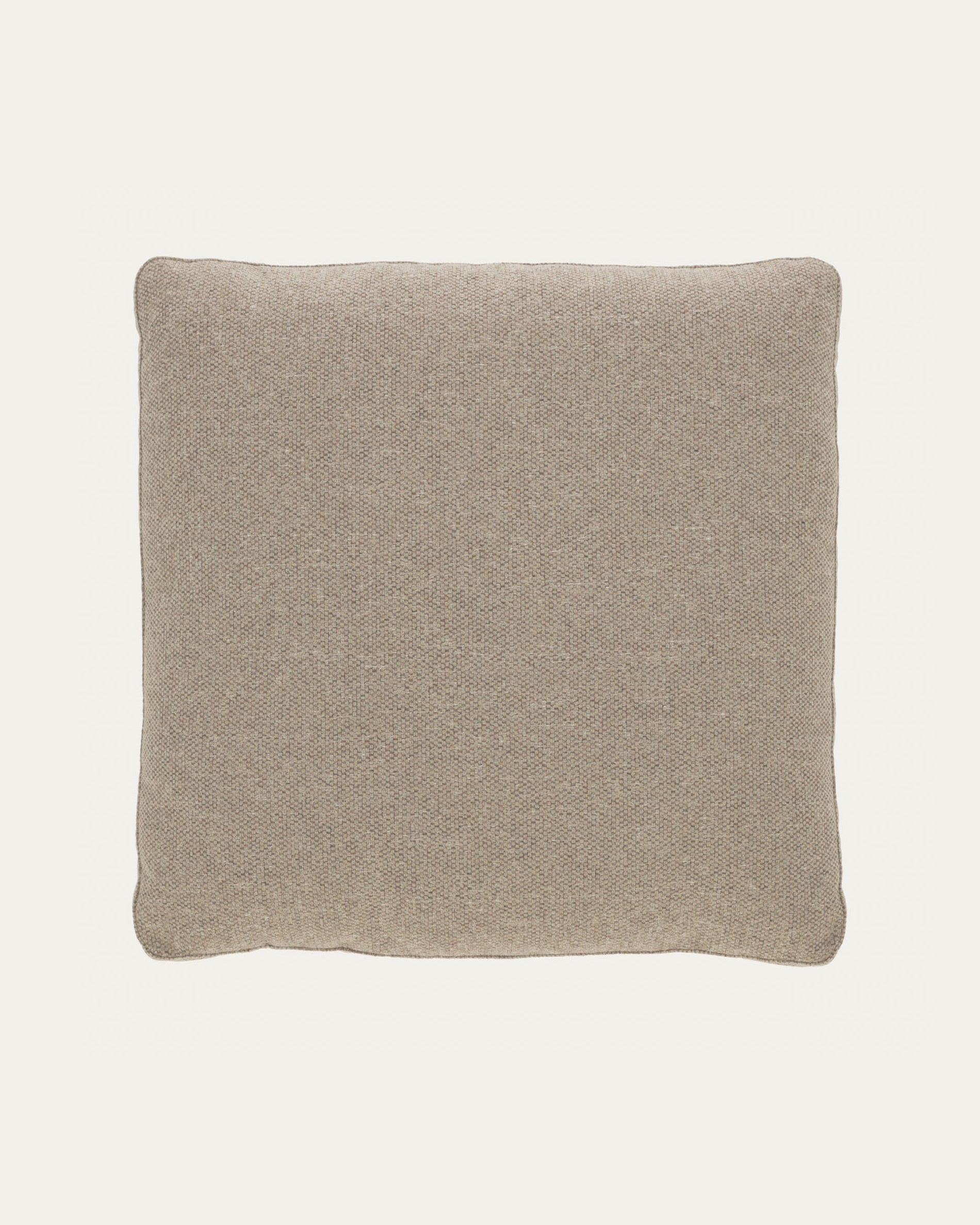 Blok beige chenille cushion 60 x 60cm - Product View