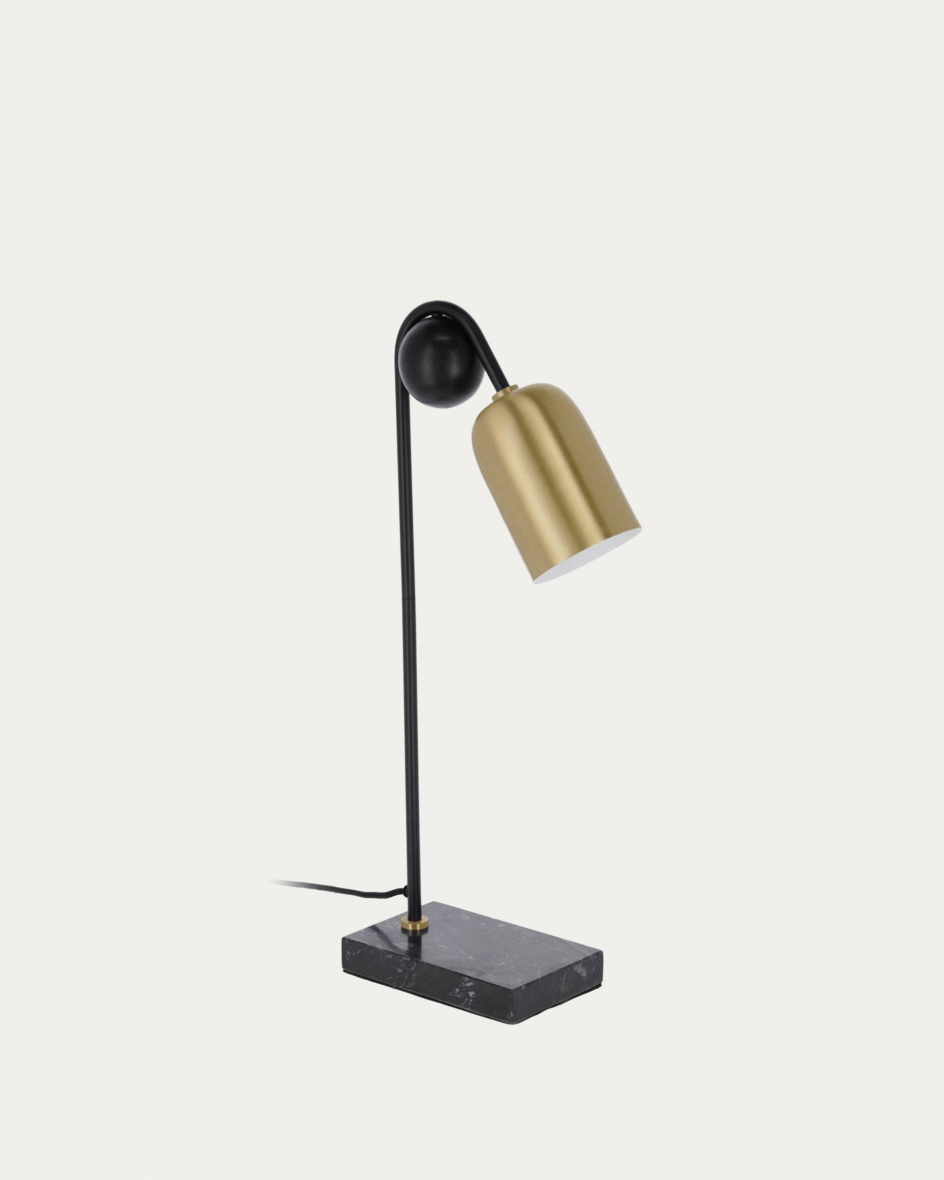 Natsumi table lamp in metal, wood and marble - Product View