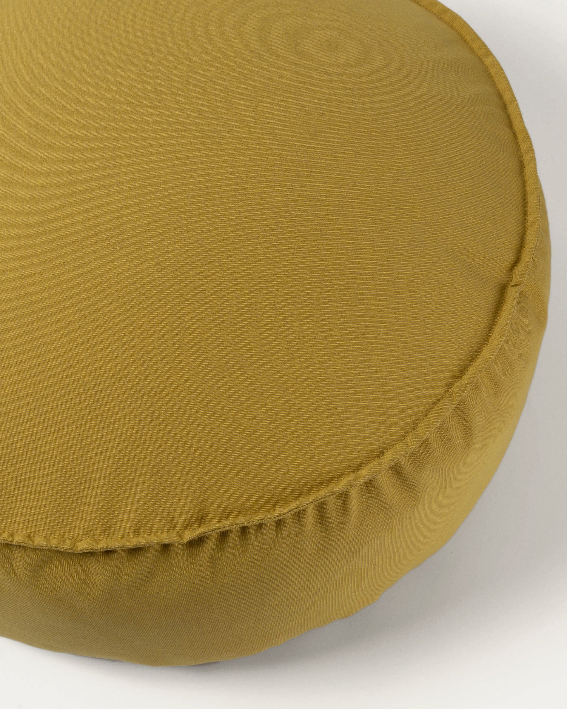 Round Ø 70 cm Mustard-yellow Nedra pouf - Detail