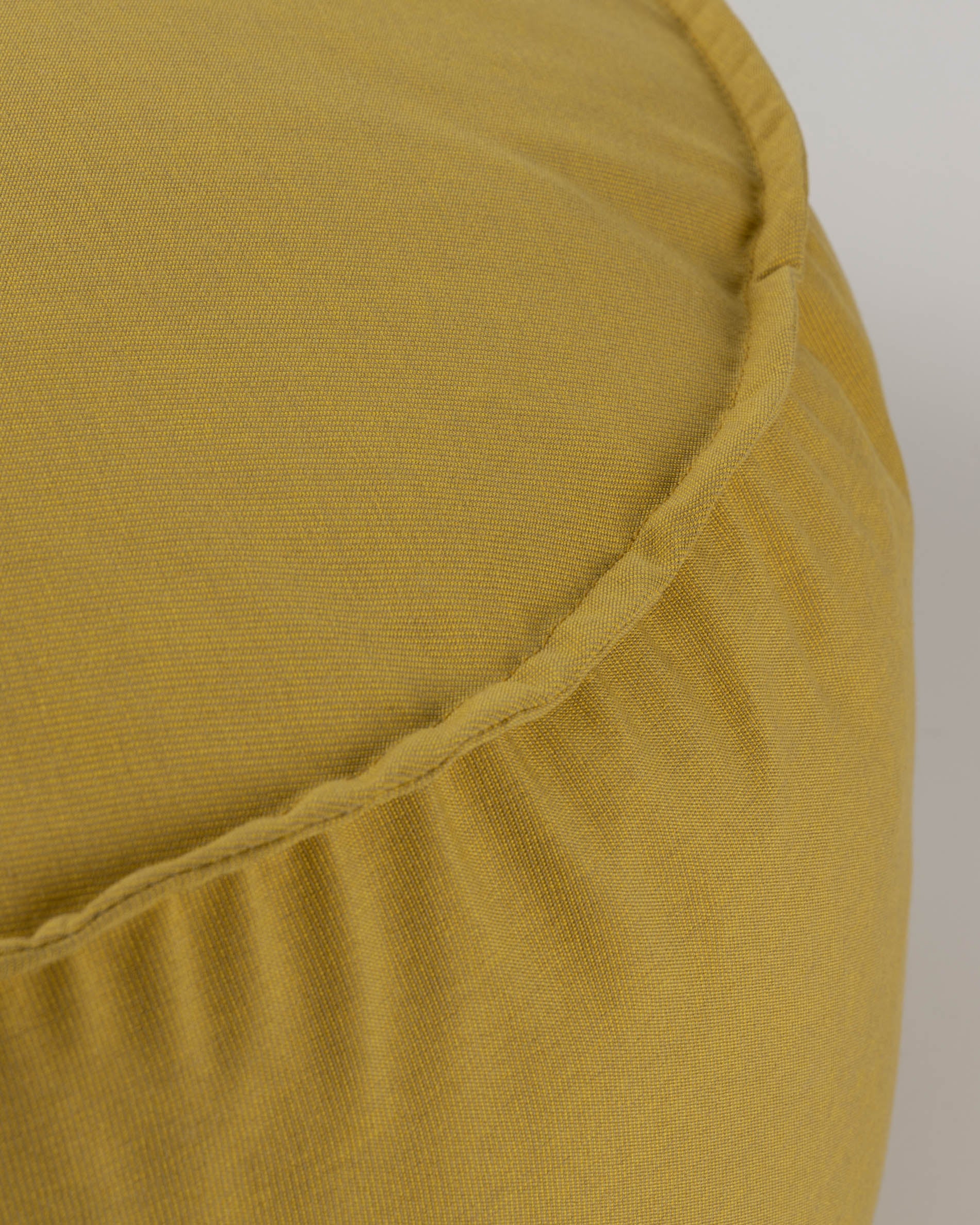 Round Ø 70 cm Mustard-yellow Nedra pouf - Detail