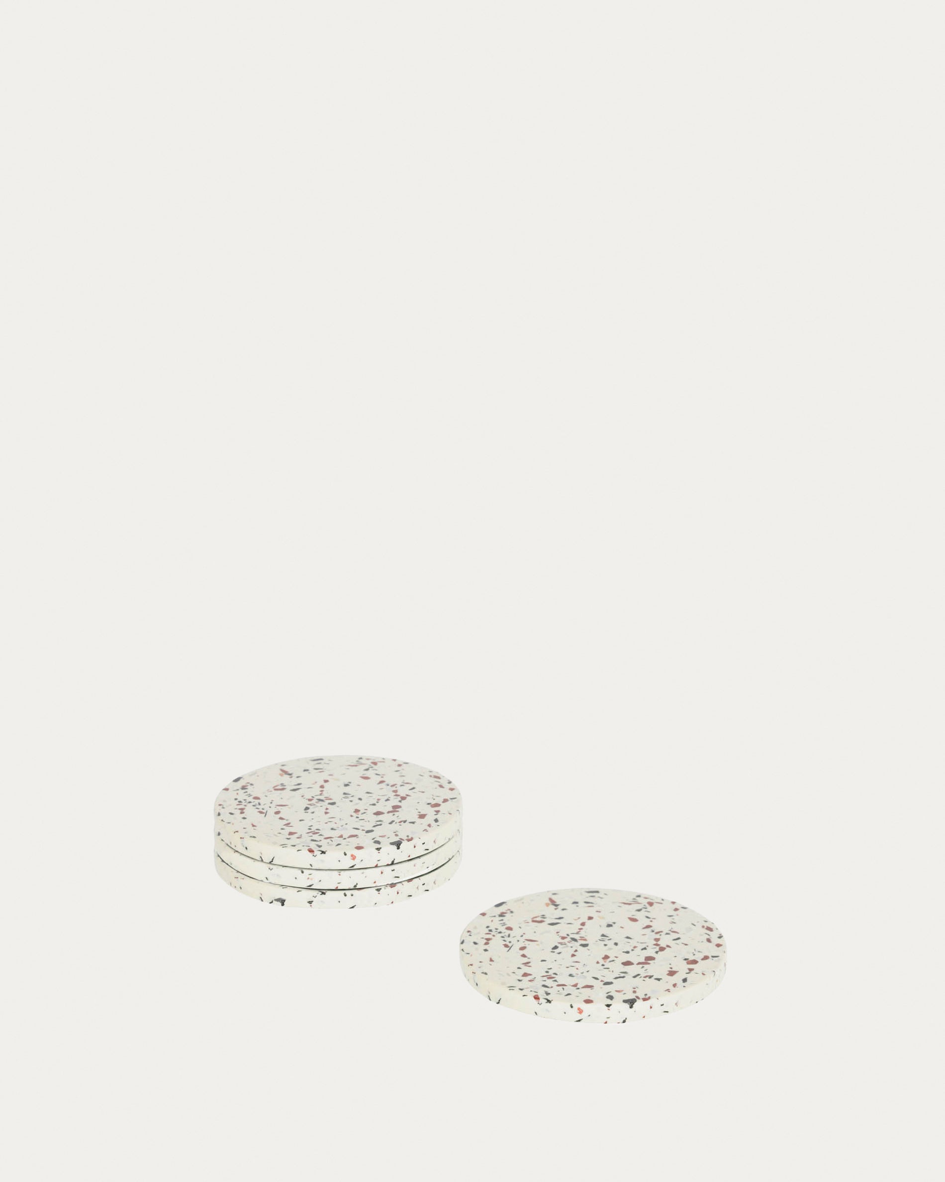 Tiana white 4 coasters set - Product View