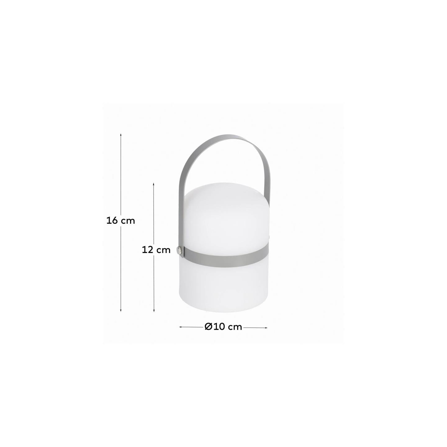 Ridley grey mini table lamp - Measurements