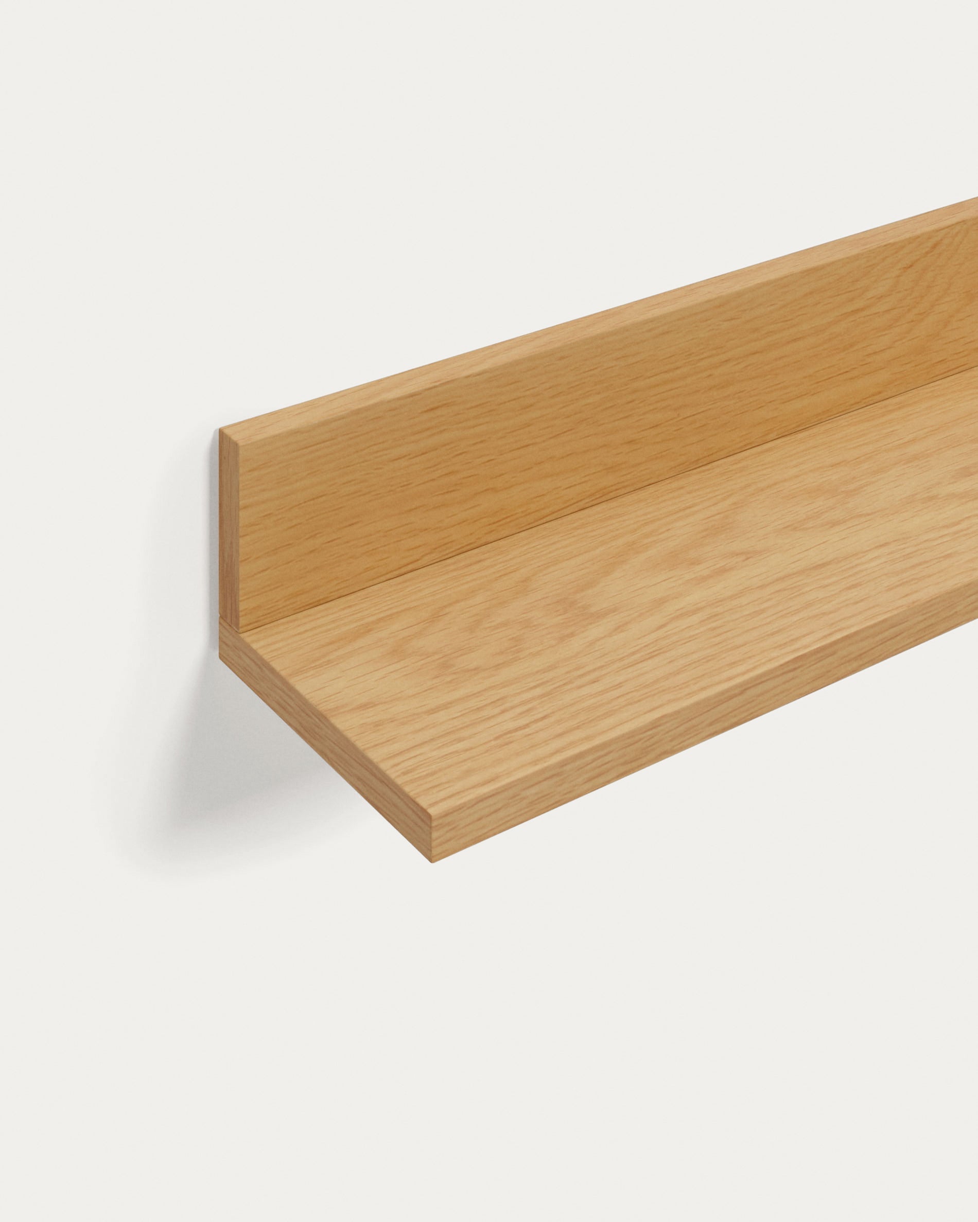 Abilen oak veneer shelf with natural finish, 80 x 15 cm, FSC™ 100% certified - Detail