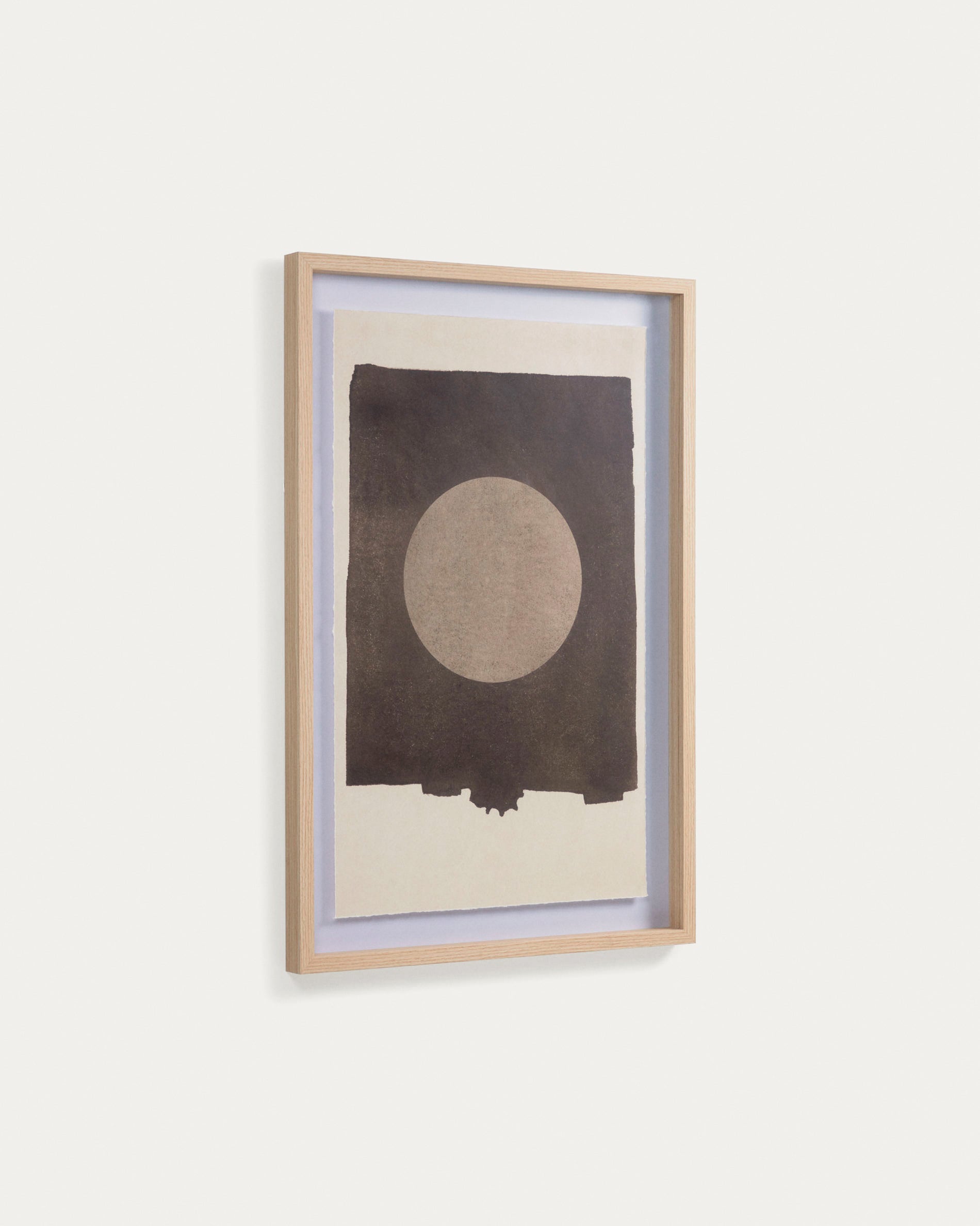 Naira circular picture in black 60 x 90 cm - Product View