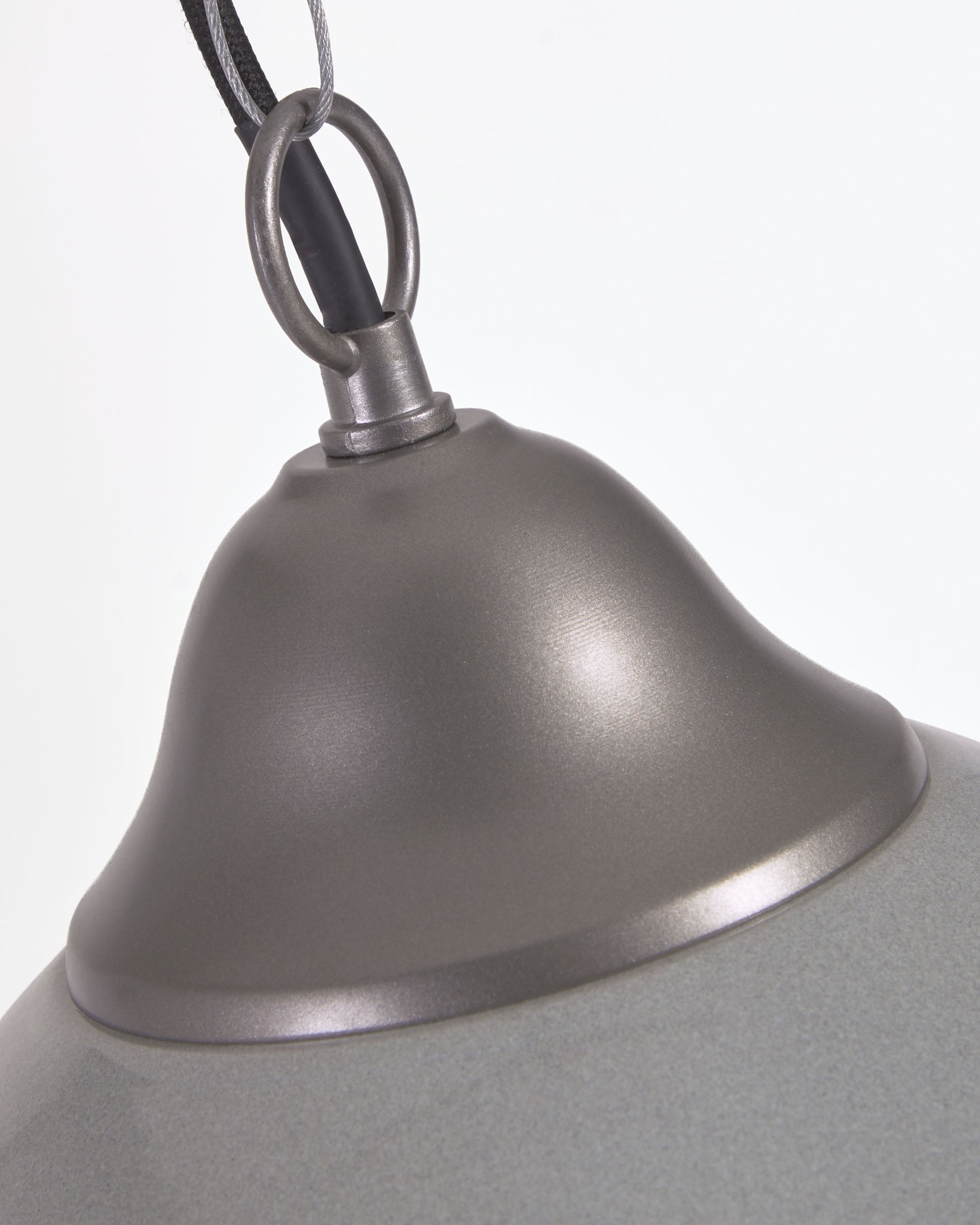 Neus ceiling lamp in metal with a grey finish - Detail