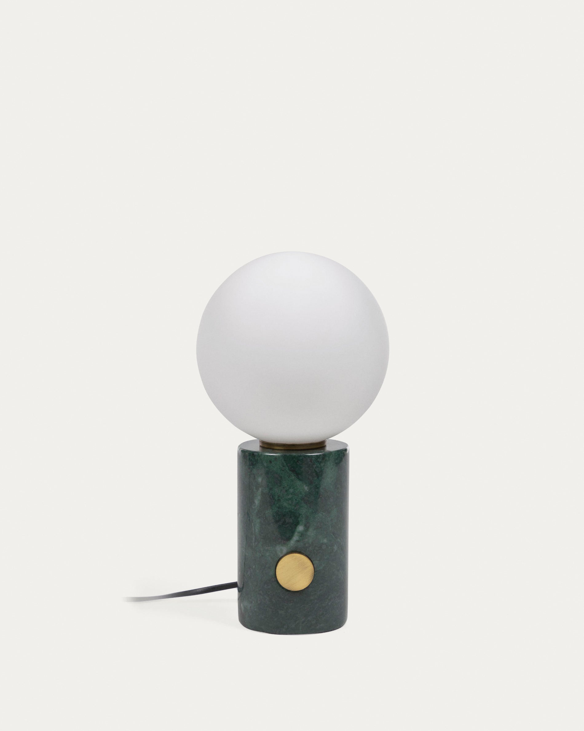 Lonela table lamp in marble with green finish - Product View