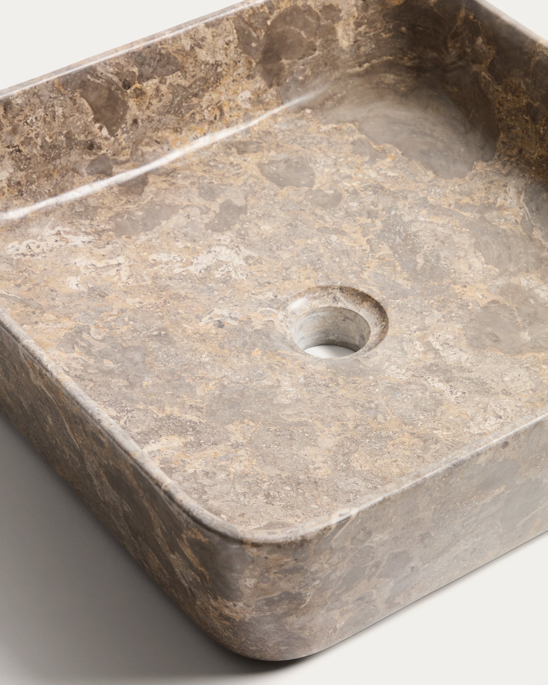 Darnen grey marble countertop washbasin 40 x 40cm - Detail