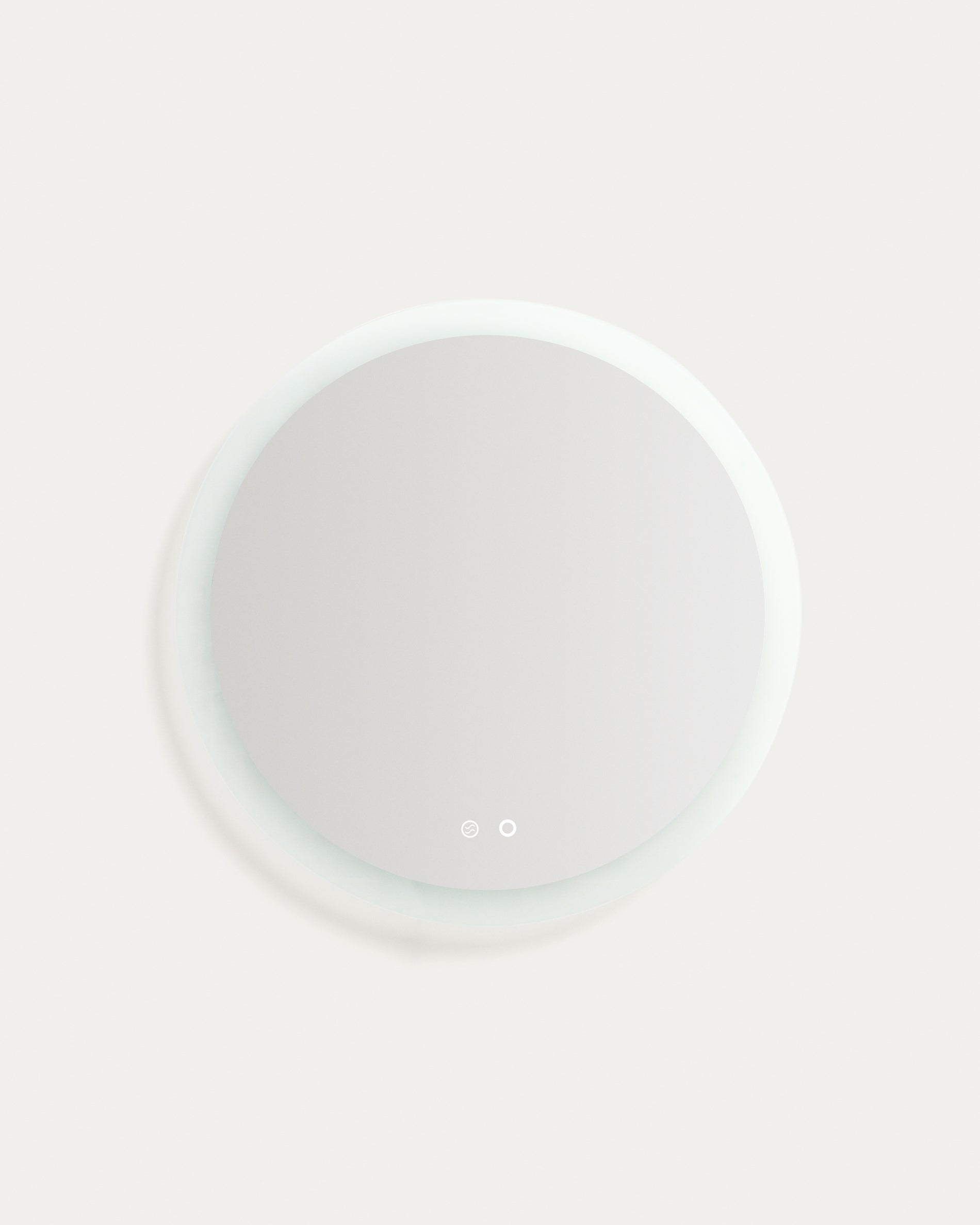 Mervi round bathroom mirror with LED light and anti-fog Ø 60cm - Product View