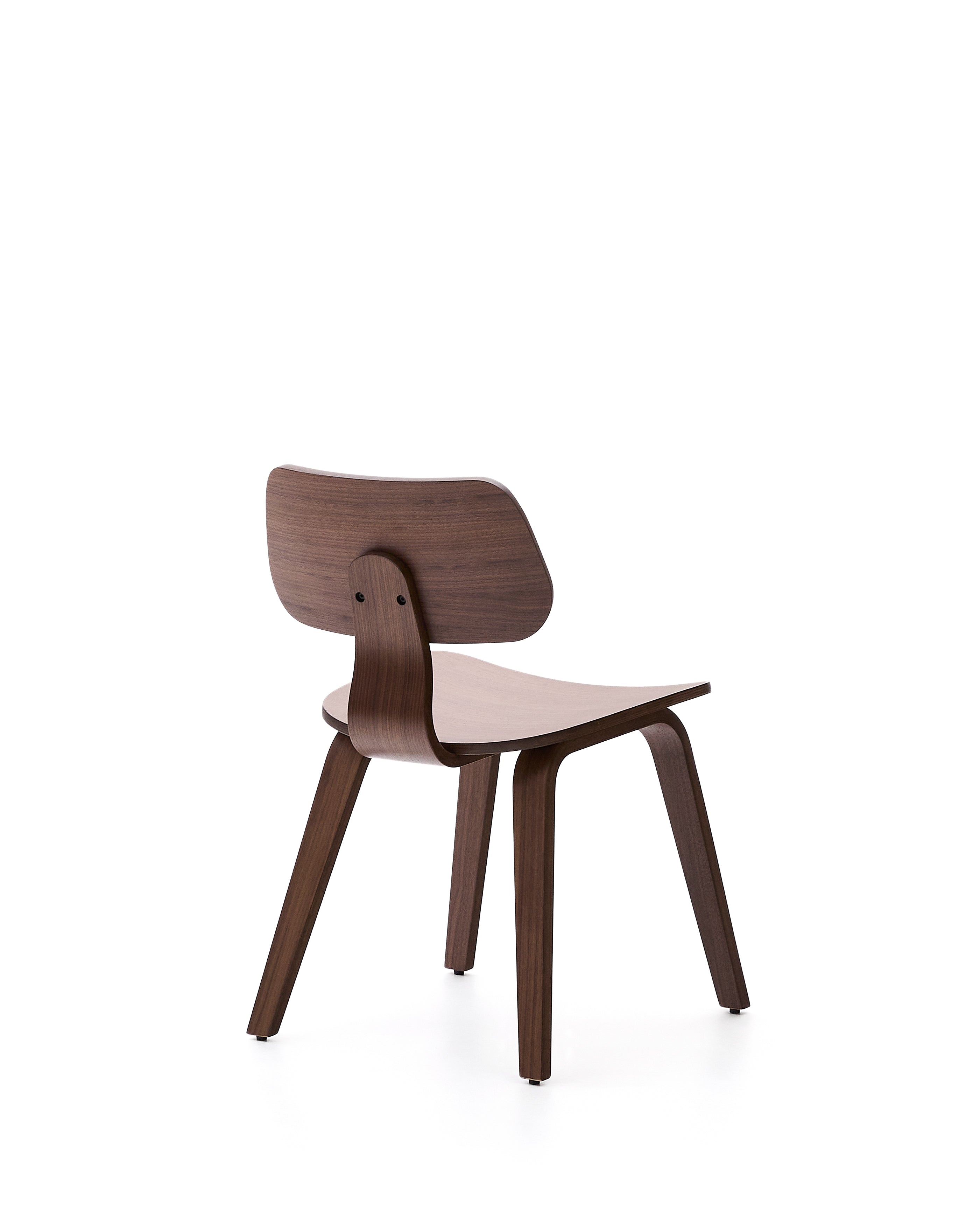 Gena chair in walnut veneer - Product Image