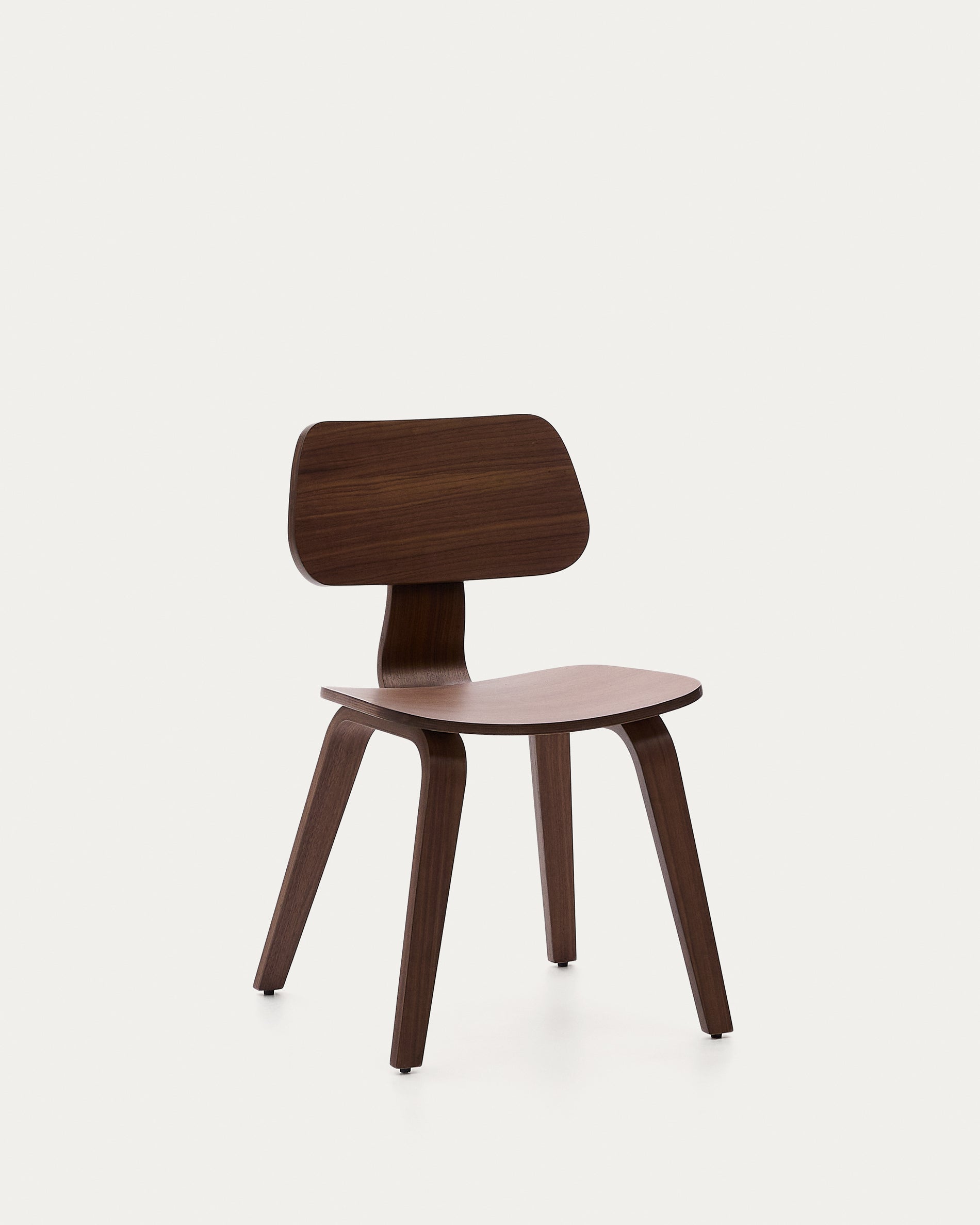 Gena chair in walnut veneer - Product View