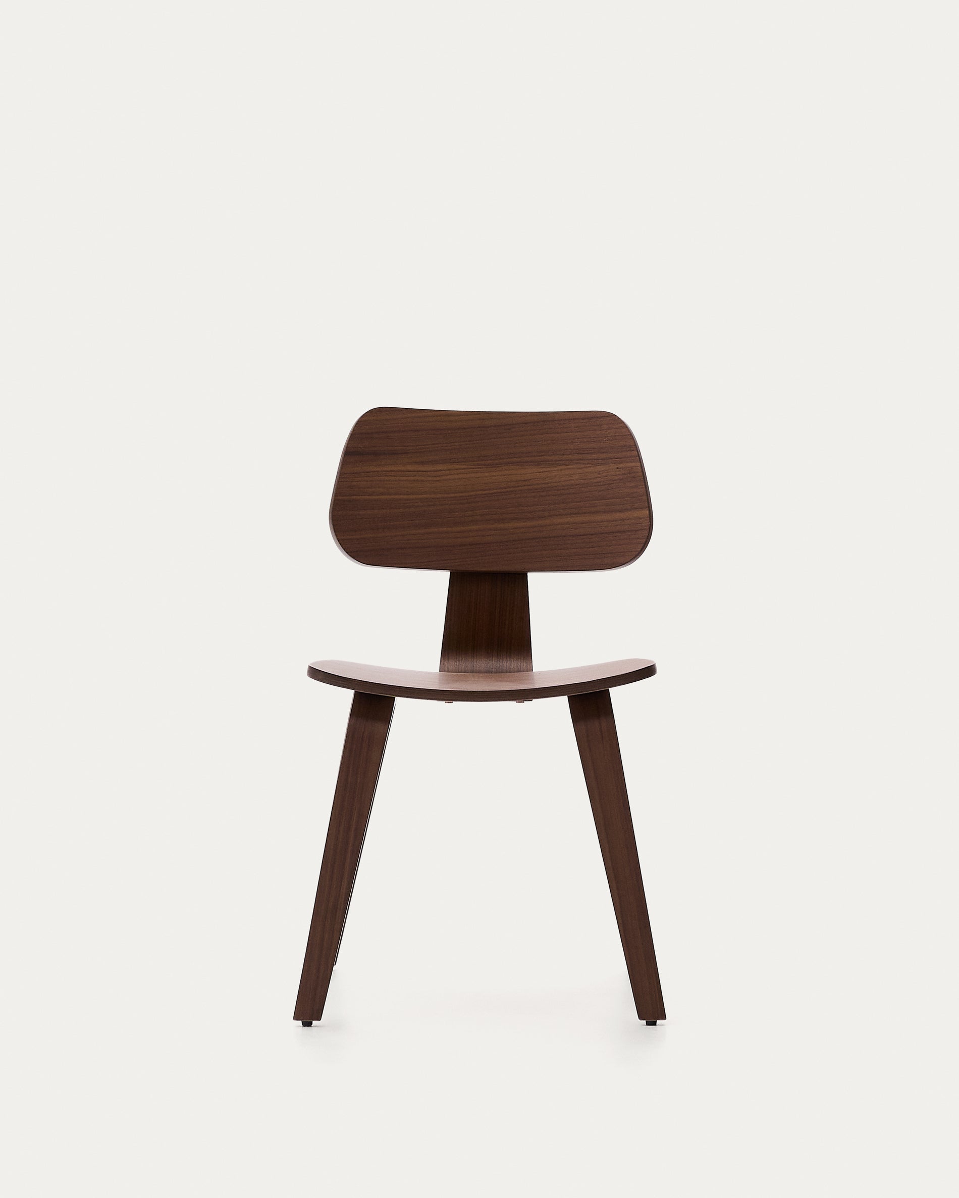 Gena chair in walnut veneer - Product View