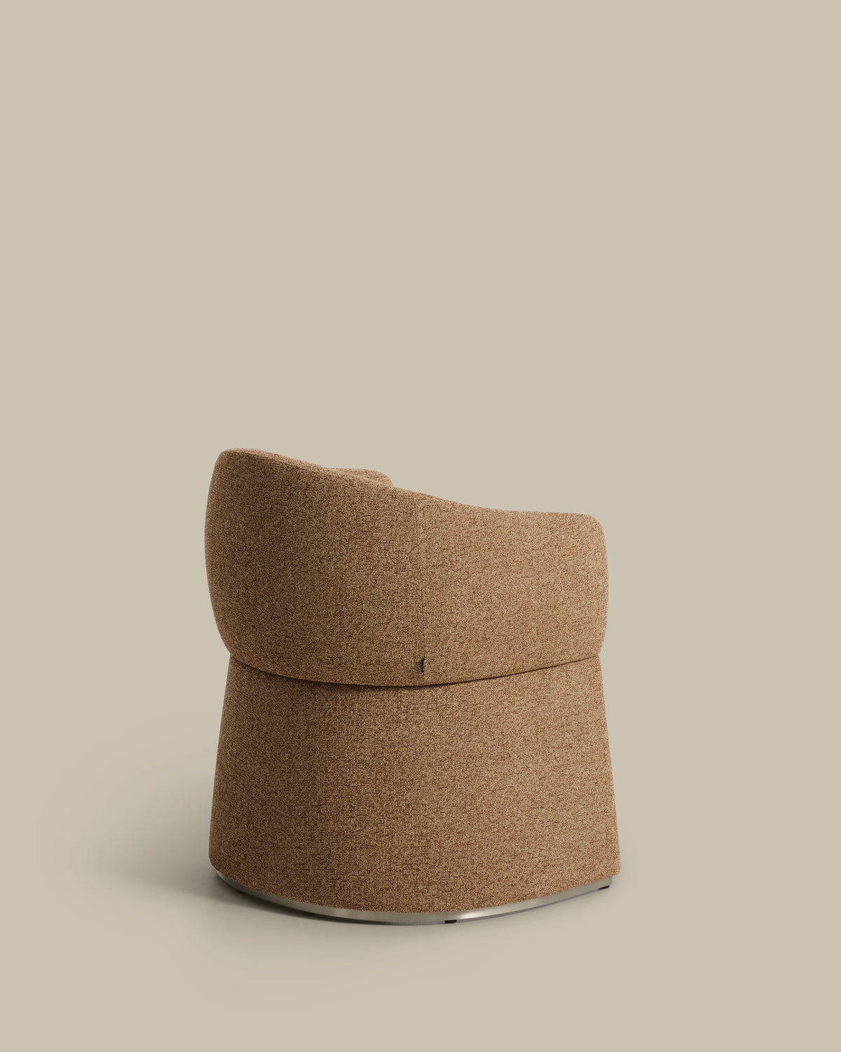 Bosca brown chenille chair - Product View