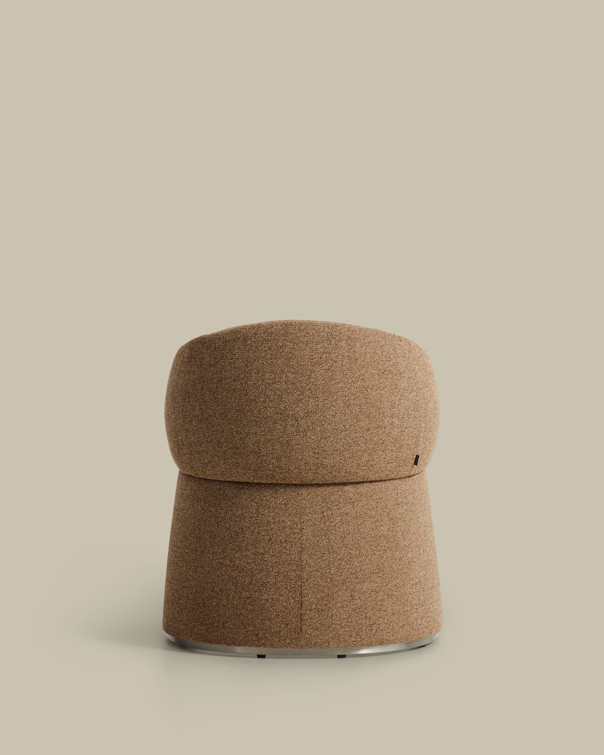 Bosca brown chenille chair - Product View