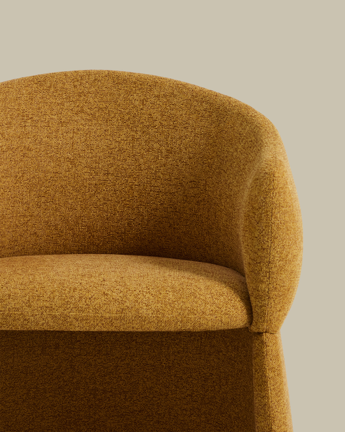 Bosca ochre chenille chair - Detail