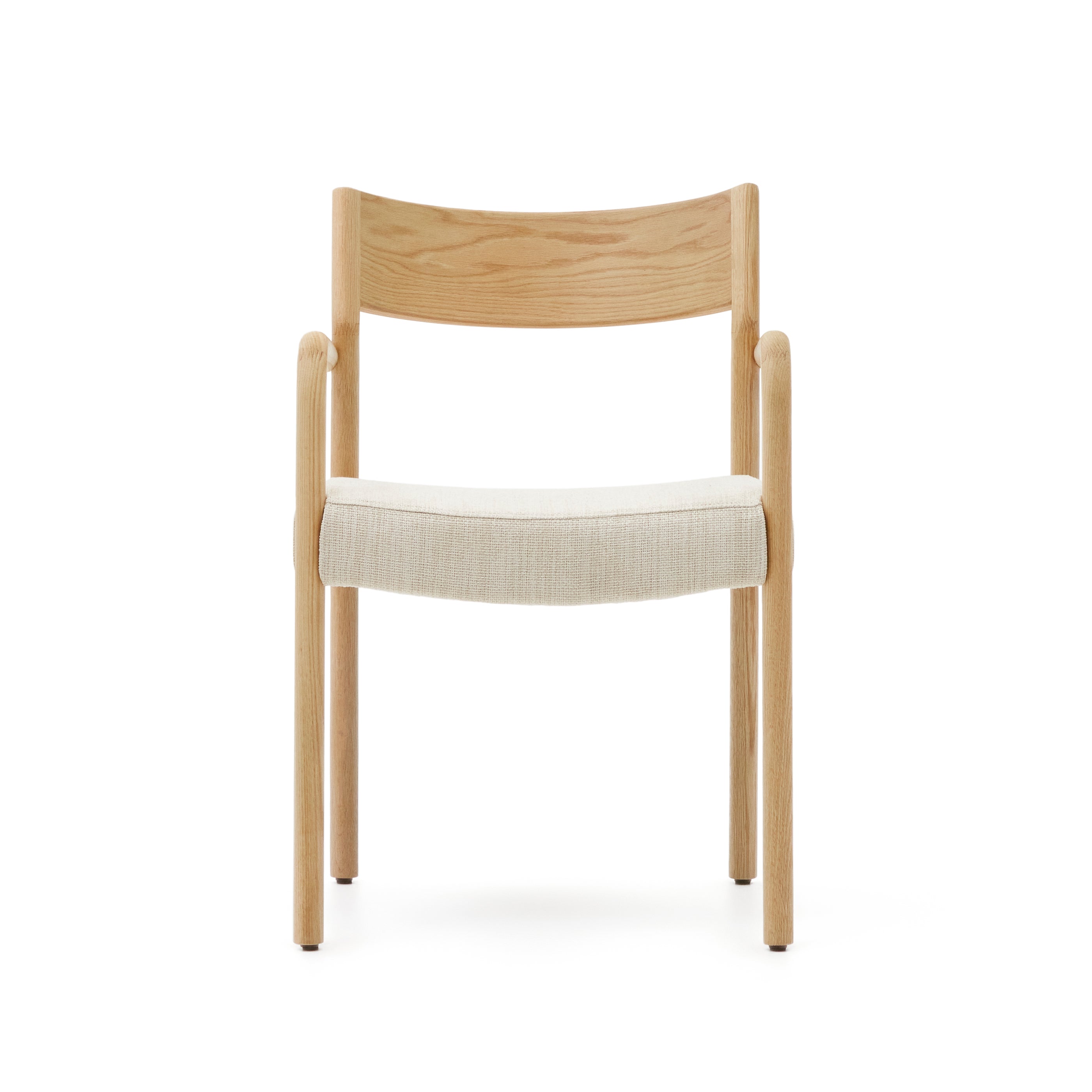 Falconera chair with a removable cover in solid oak wood with natural finish FSC Mix Credit - Product Image