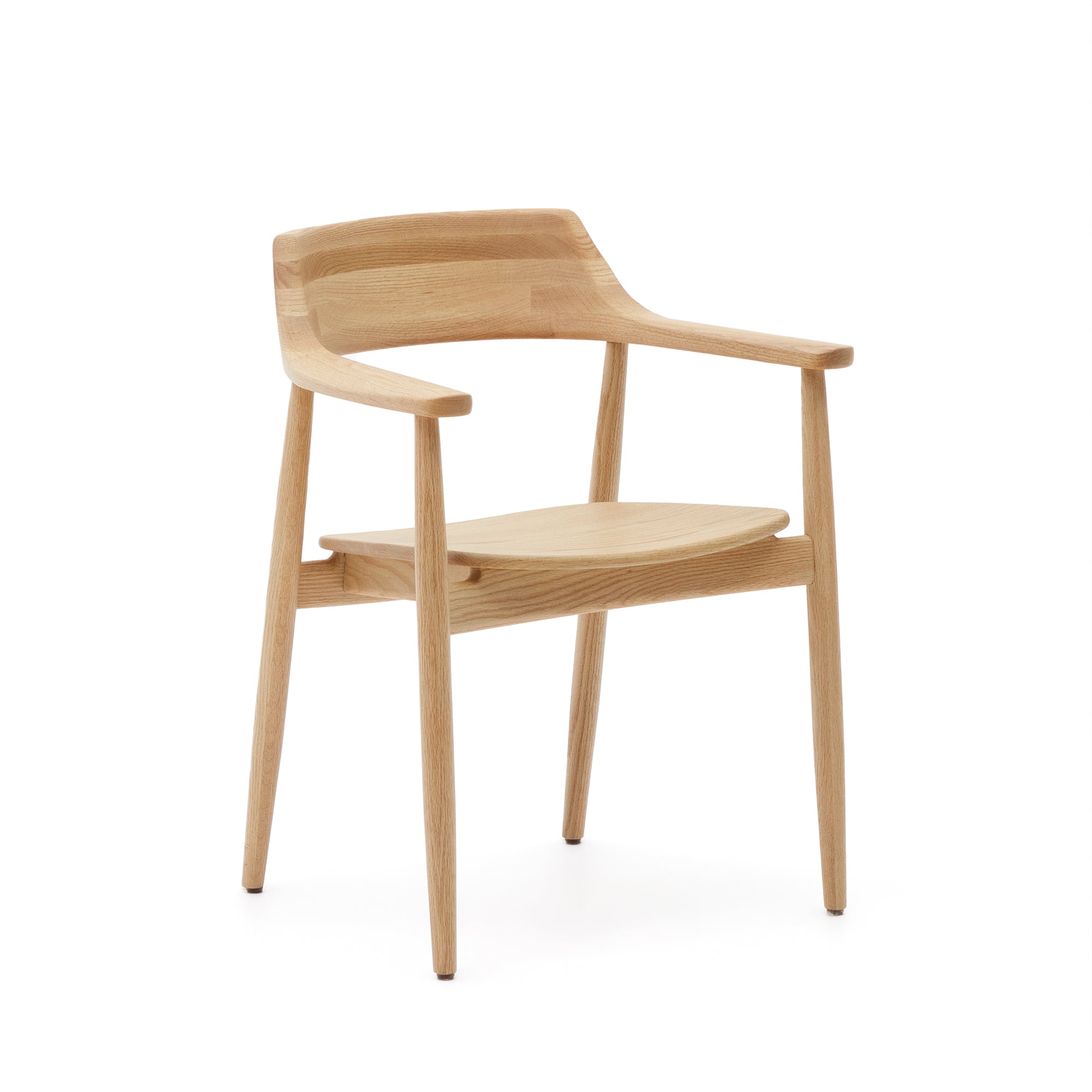 Fondes chair in solid oak wood with natural finish FSC Mix Credit - Product Image