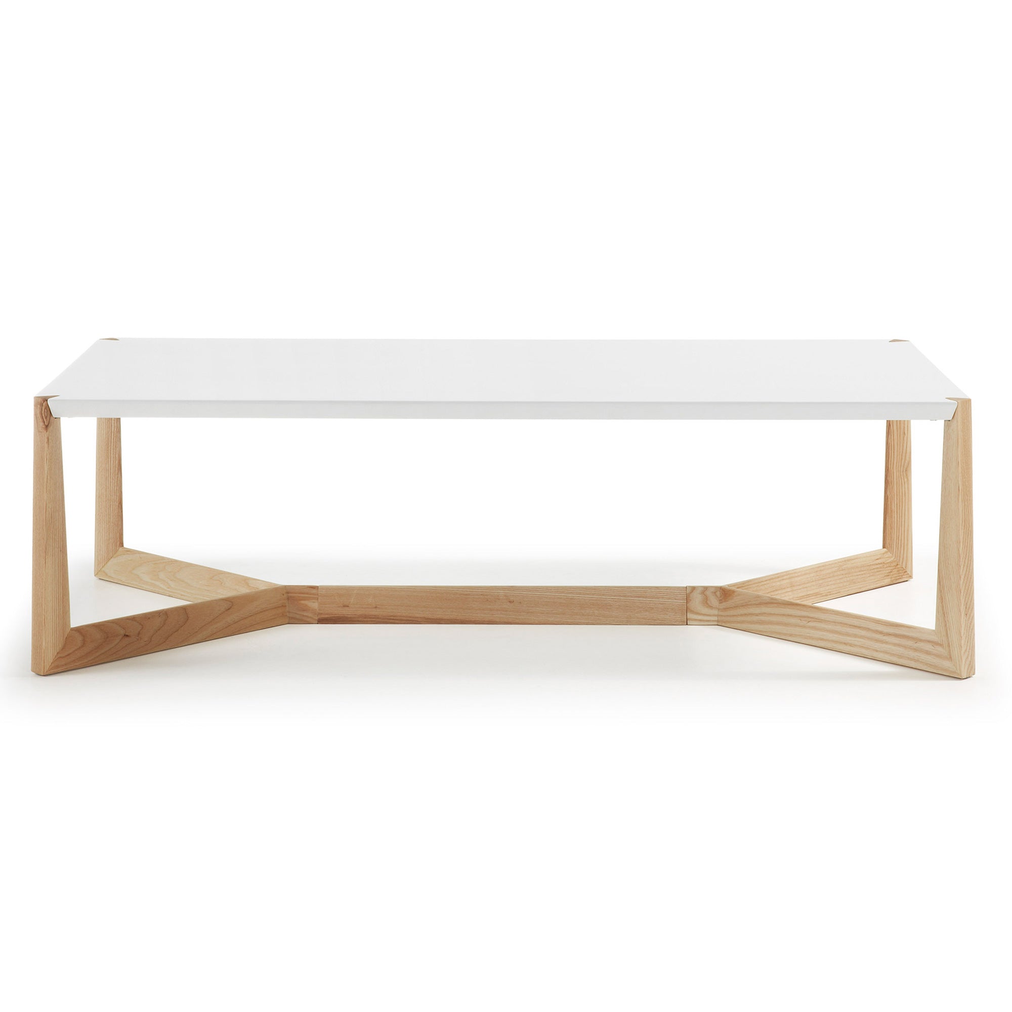 White and ash Quatro coffee table 120 x 60 cm - Product Image
